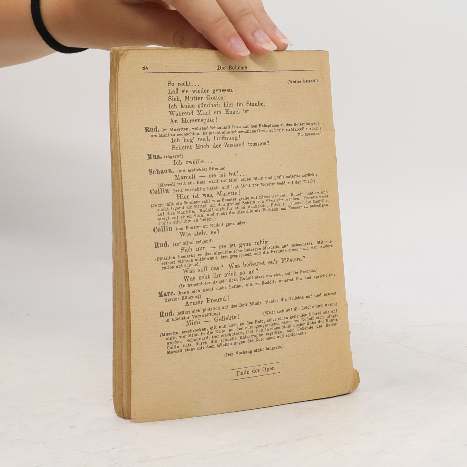 Giocomo Puccini Die Boheme