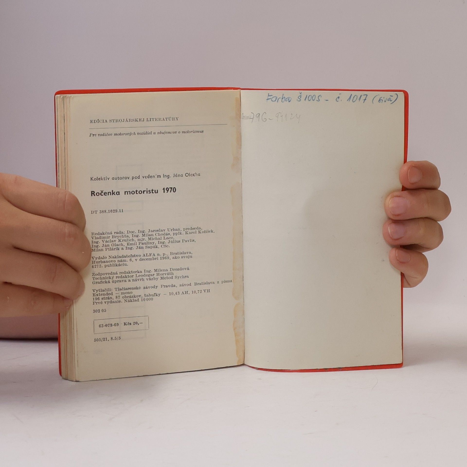 Kolektiv autorů Ročenka motoristu 1970
