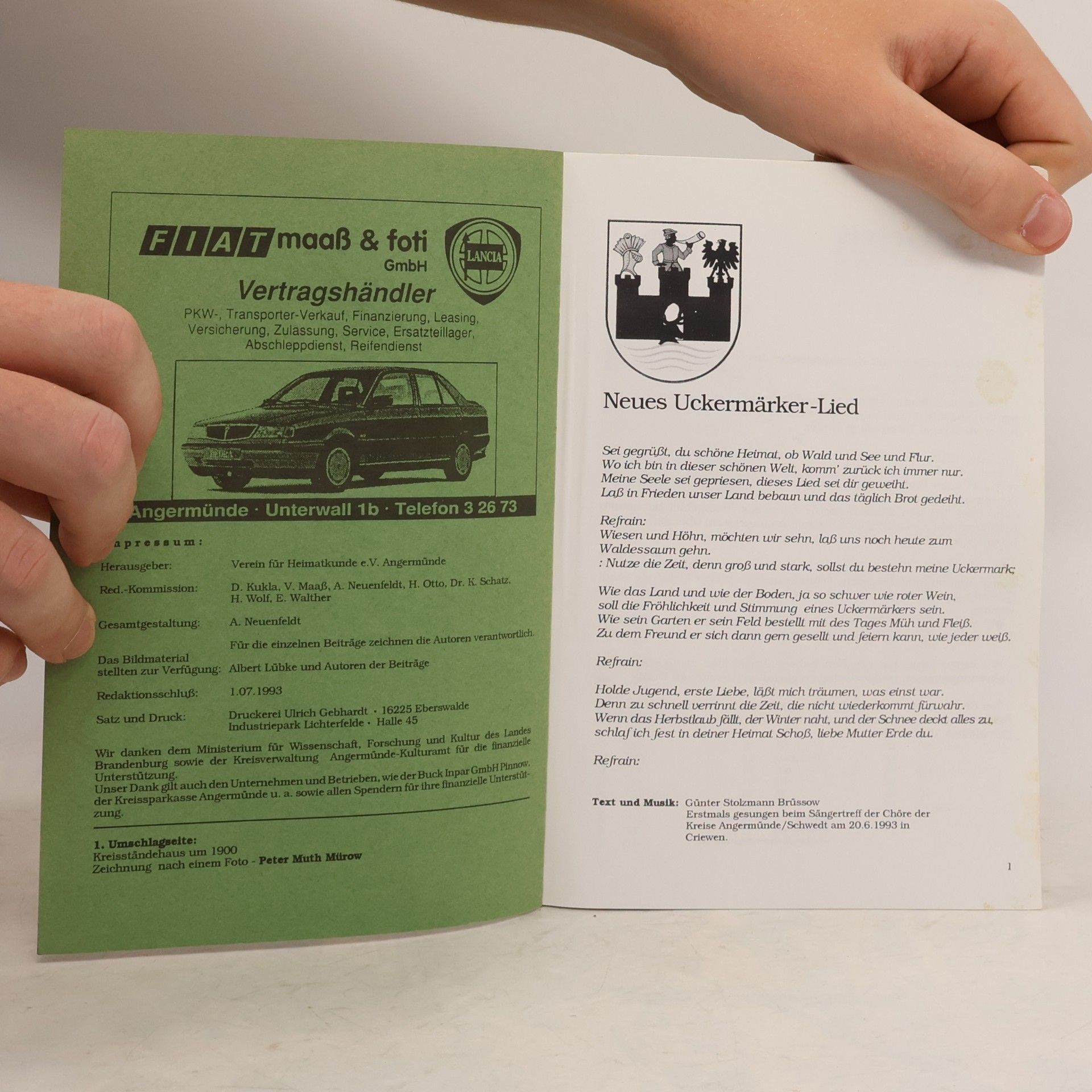 Autorenkollektiv Angermünder Heimatkalender 1994