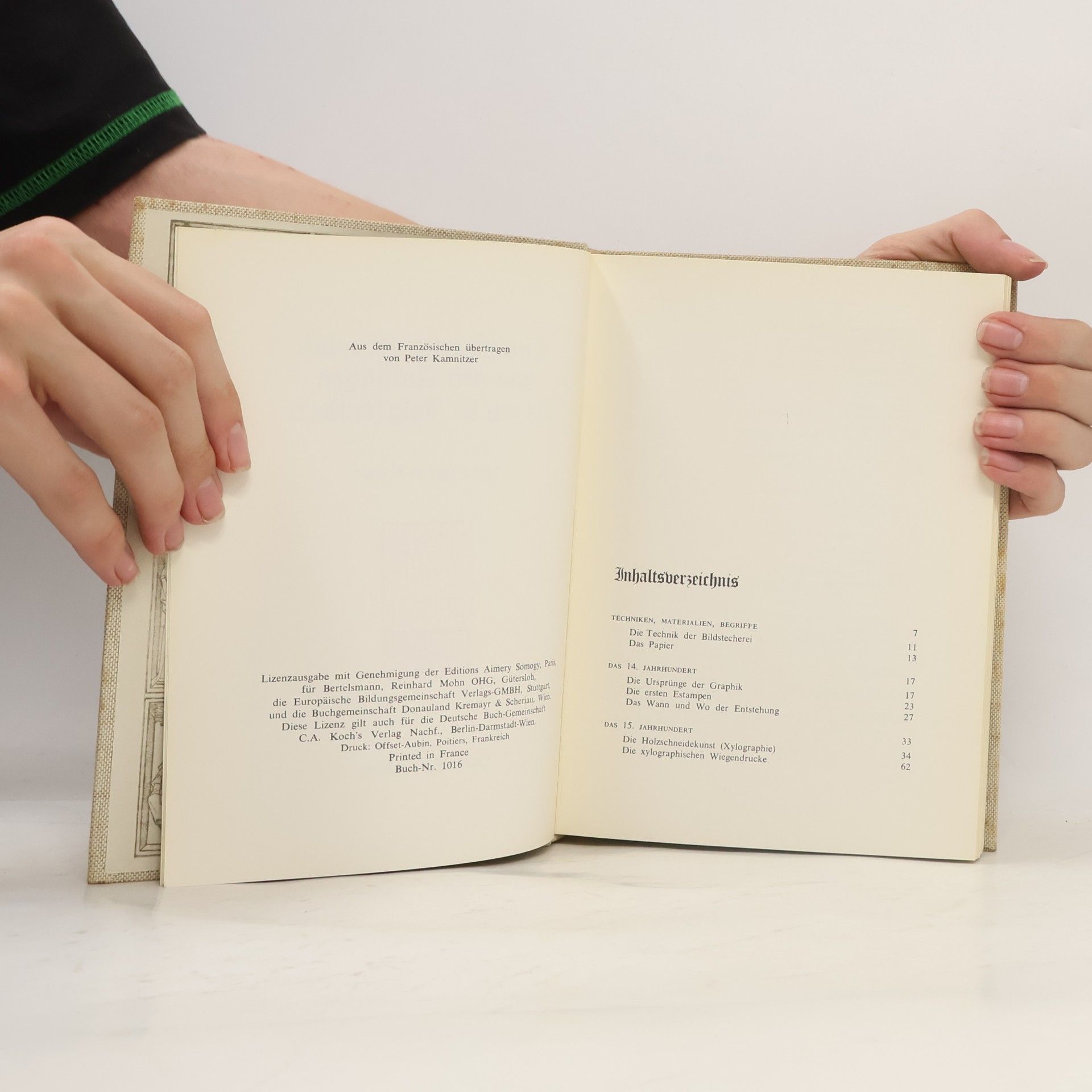 Pierre Kamnitzer Europäische Graphik von den Anfängen bis ins 16. Jahrhundert