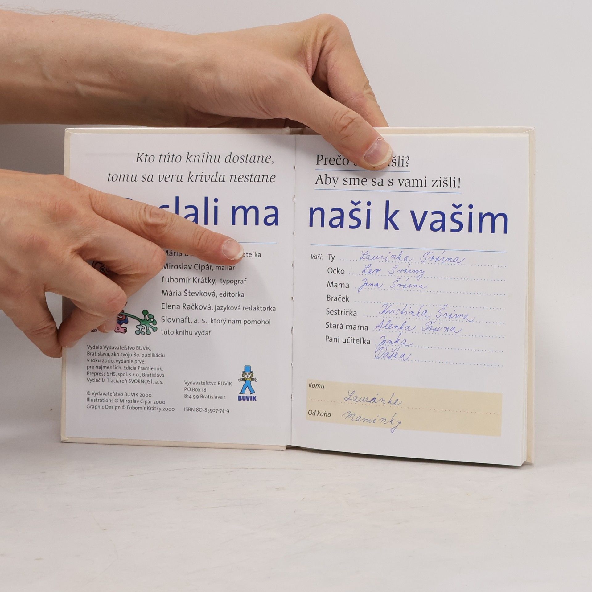 Mária Ďuríčková Poslali ma naši k vašim