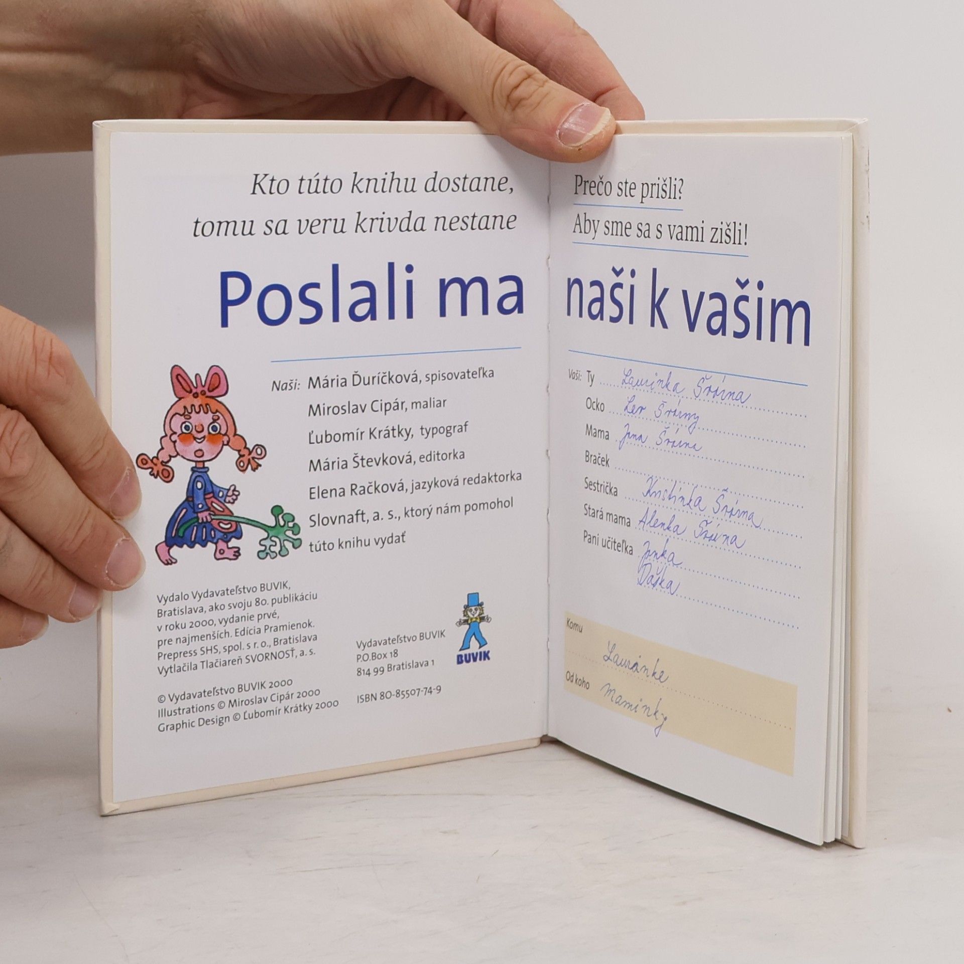 Mária Ďuríčková Poslali ma naši k vašim