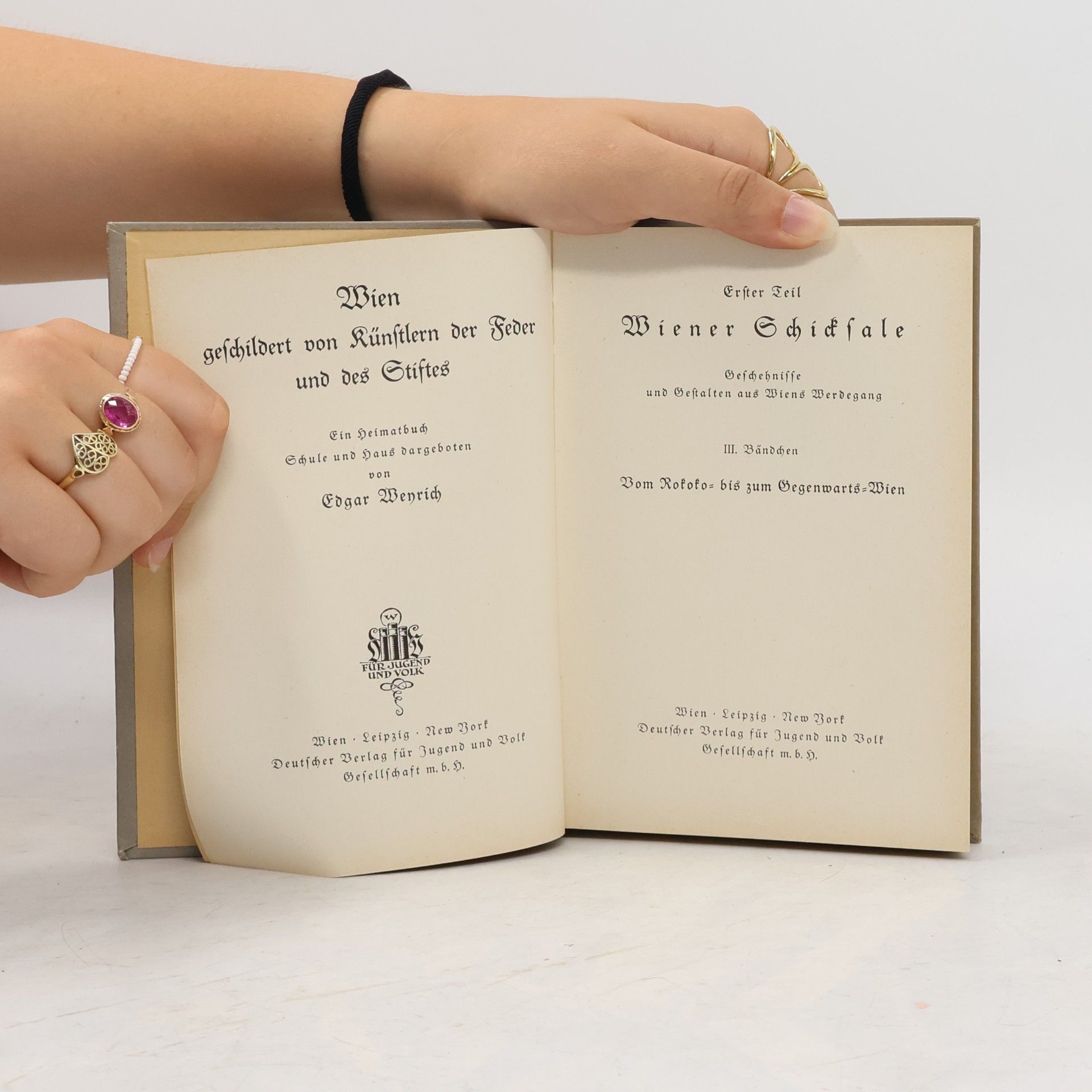 Edgar Weyrich Wiener Schicksale III. Bandchen