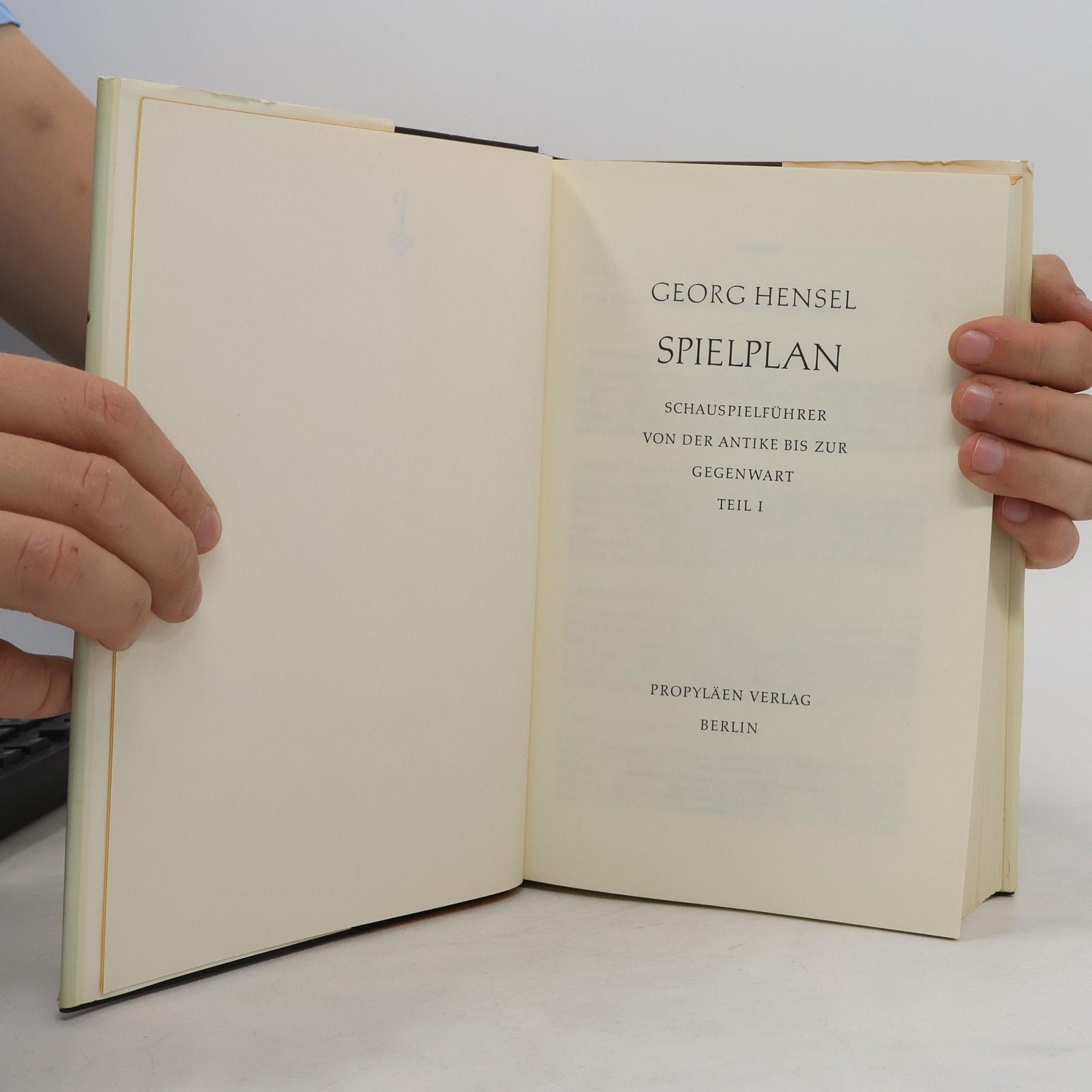 Georg Hensel Spielplan I.-II.