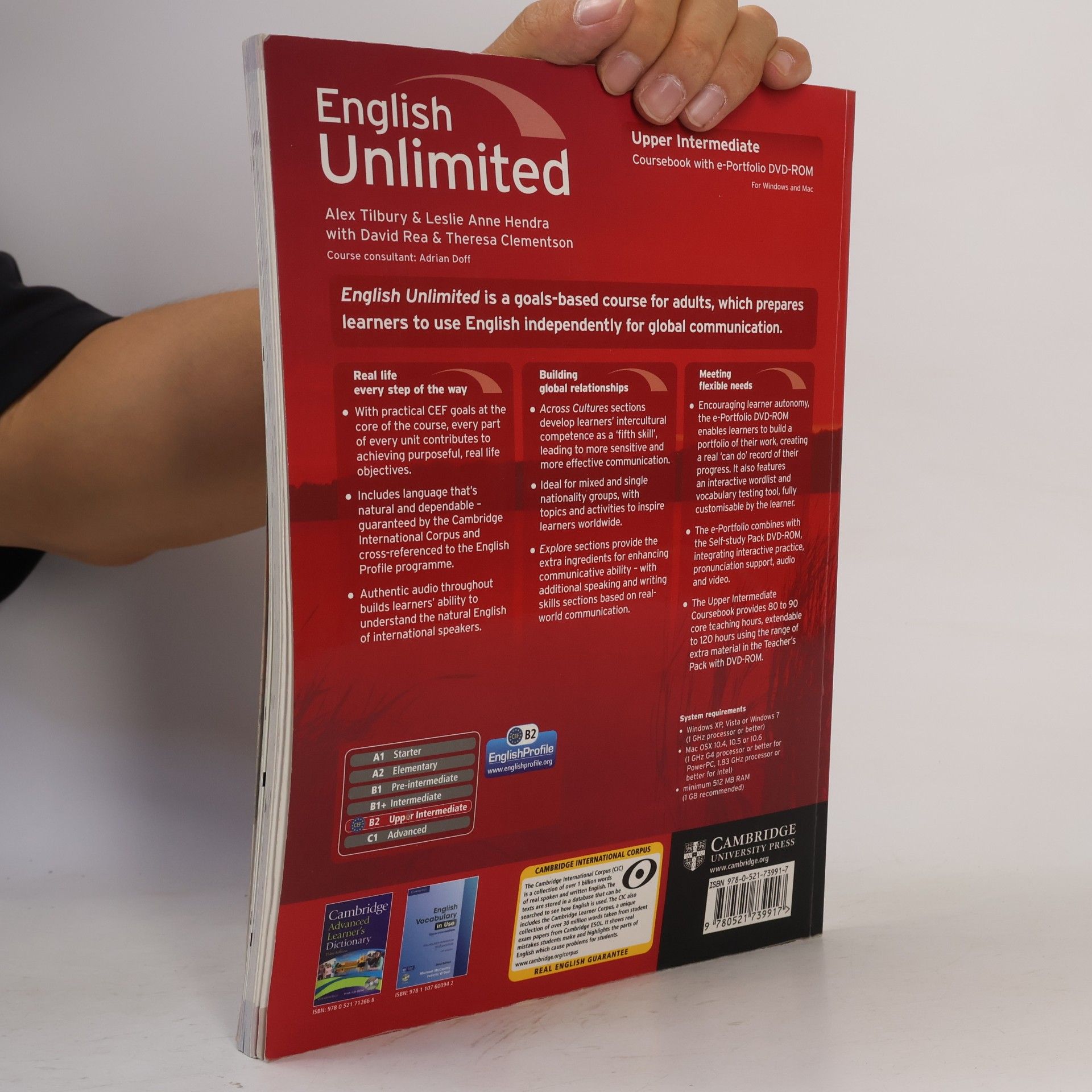 Alex Tilbury English unlimited. B2, Upper Intermediate Coursebook with e-Portfolio