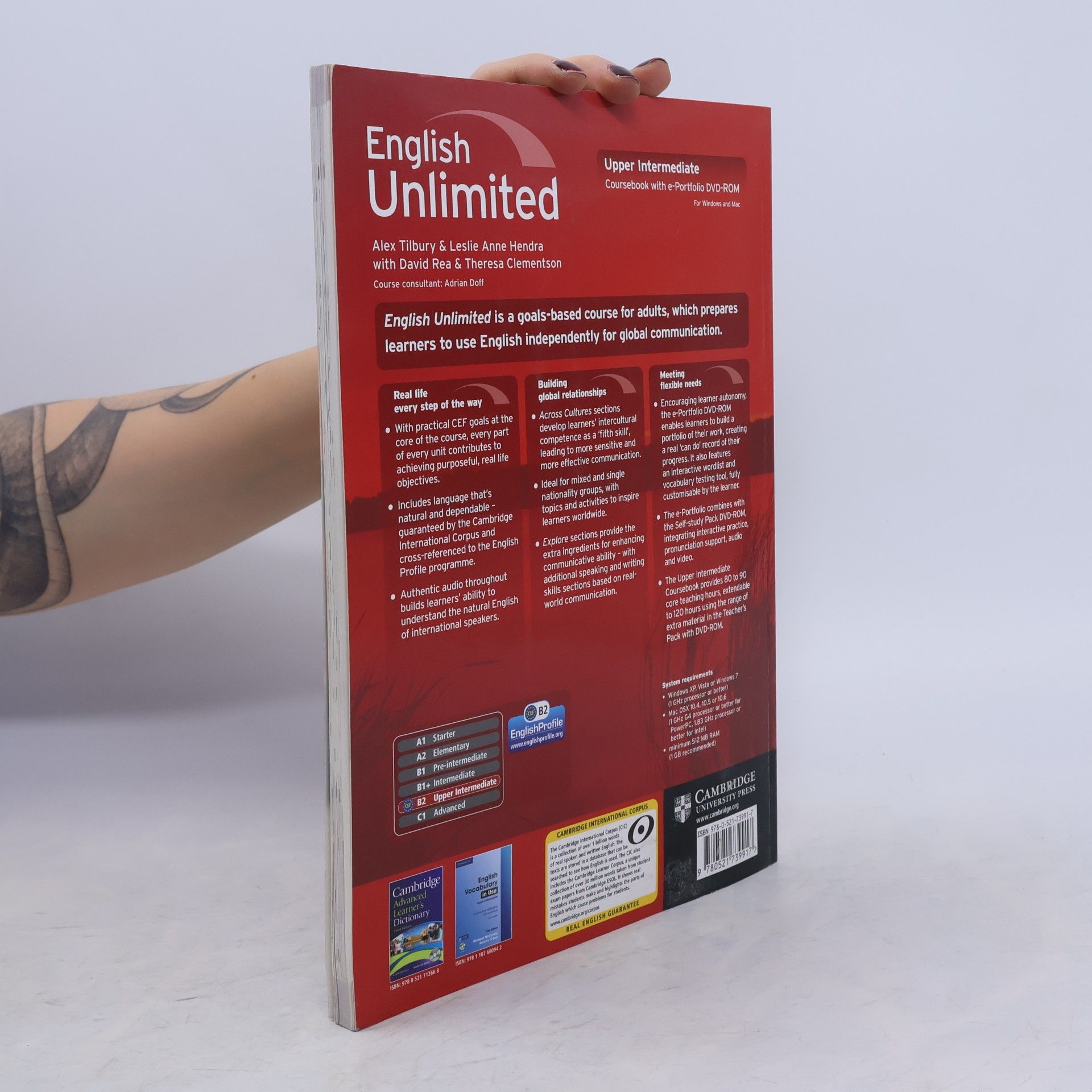 Alex Tilbury English unlimited. B2, Upper Intermediate Coursebook with e-Portfolio