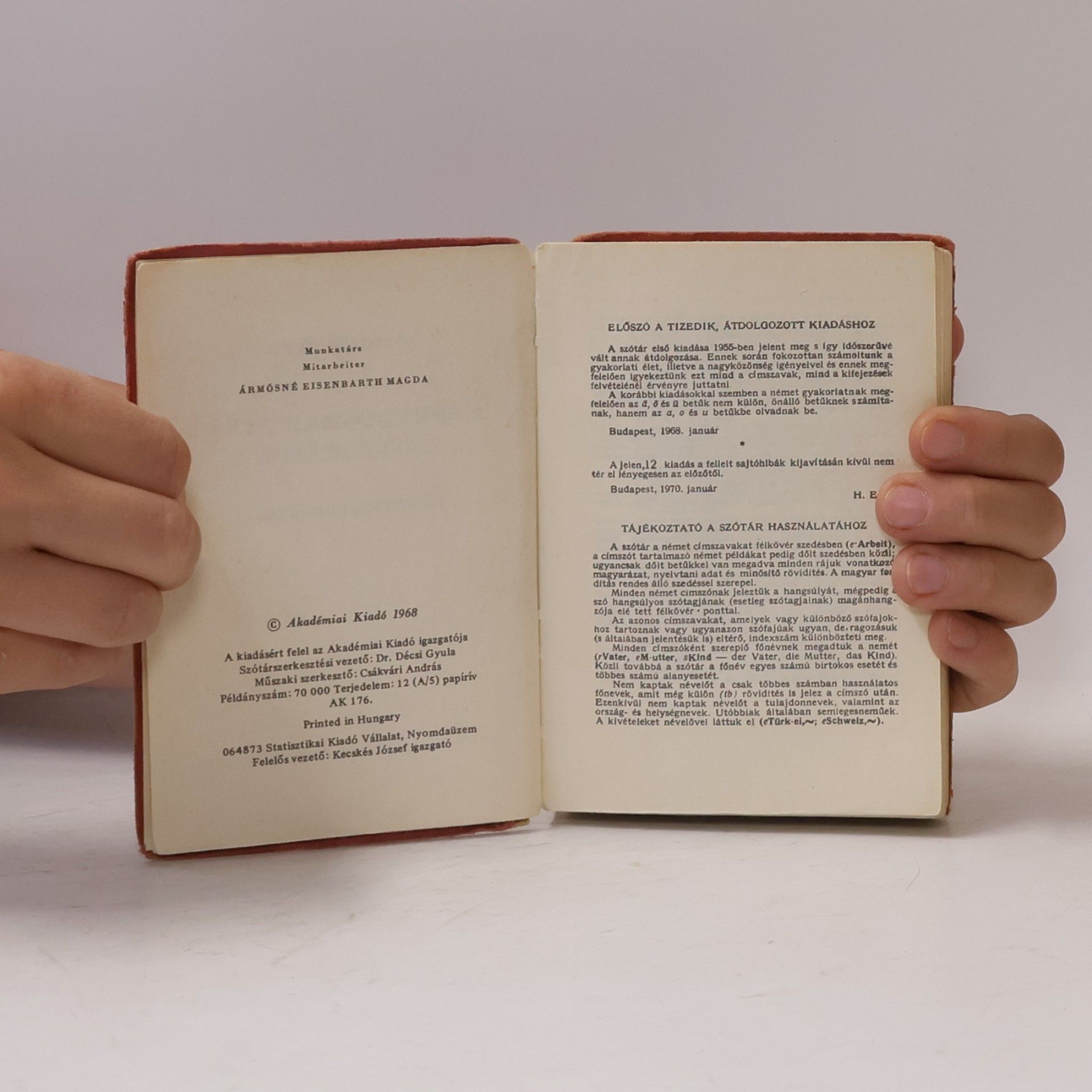 Various authors Német-magyar szótár