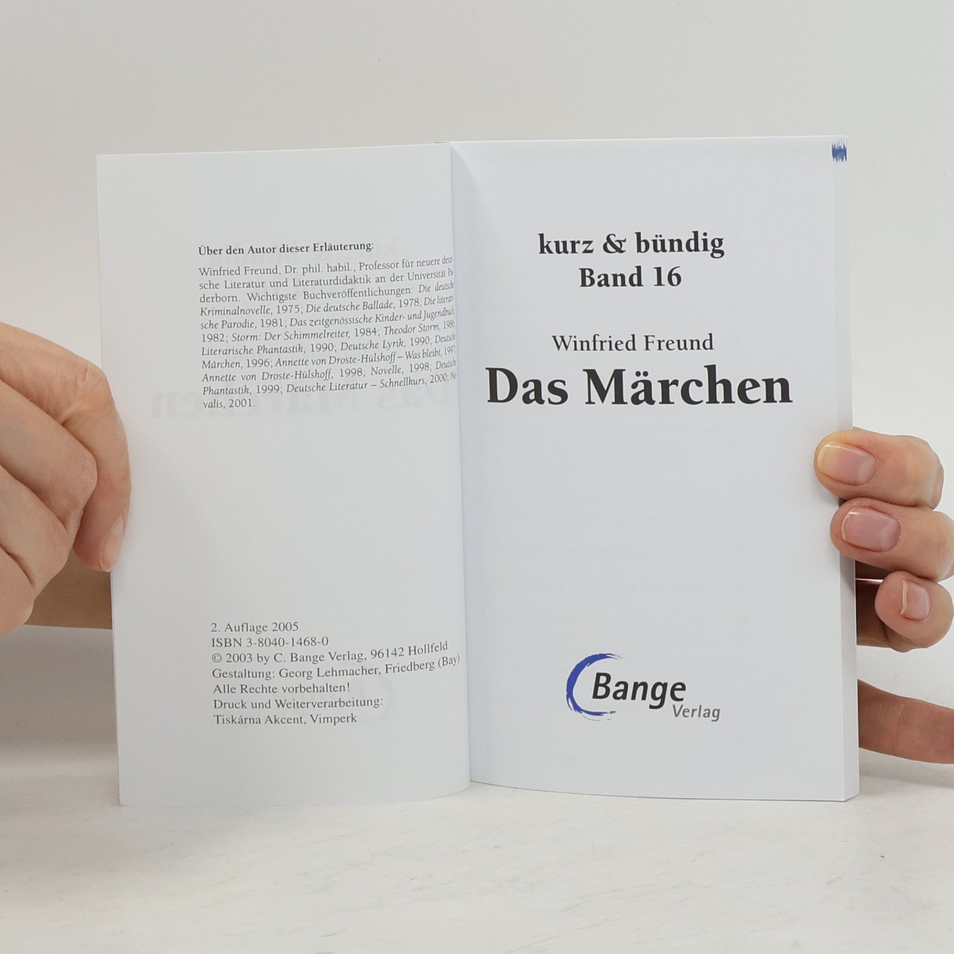 Winfried Freund Das Märchen