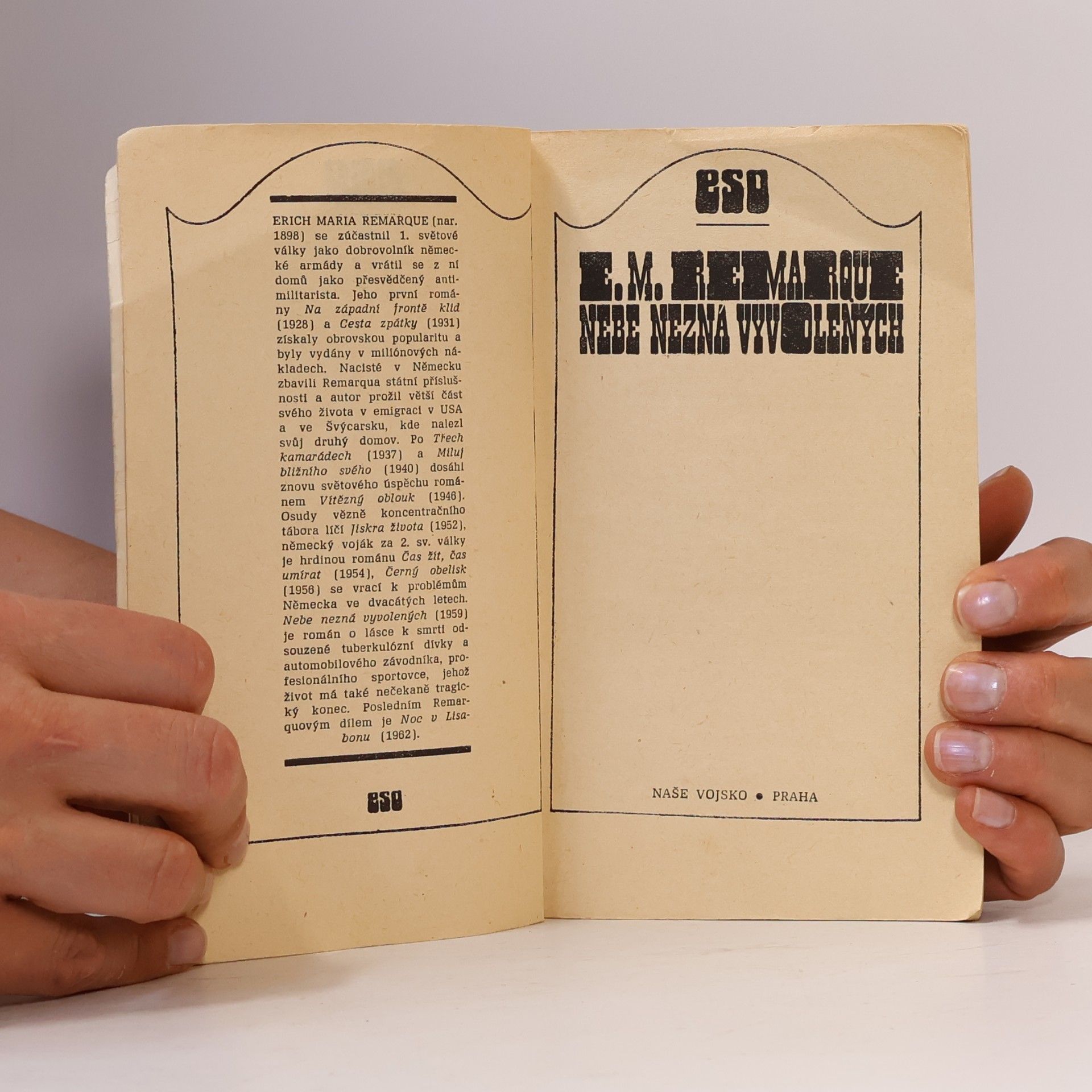 Erich Maria Remarque Nebe nezná vyvolených