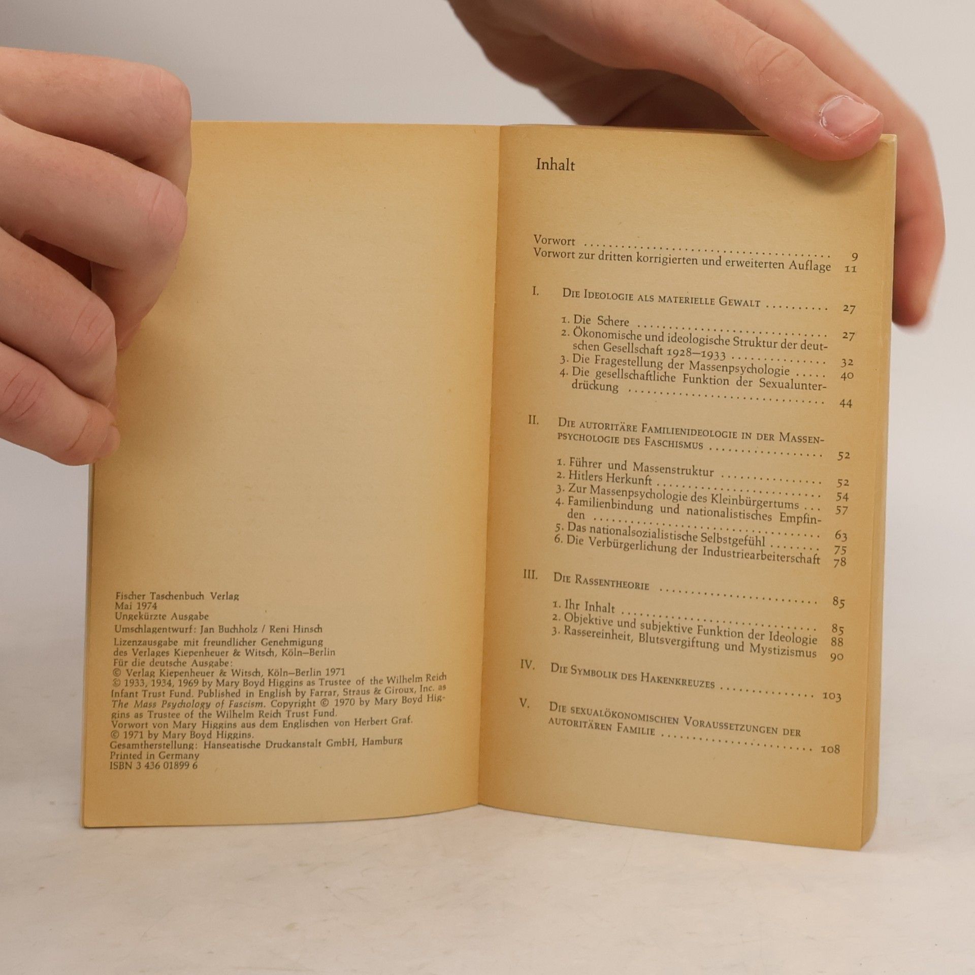 Willi Reich Die Massenpsychologie des Faschismus
