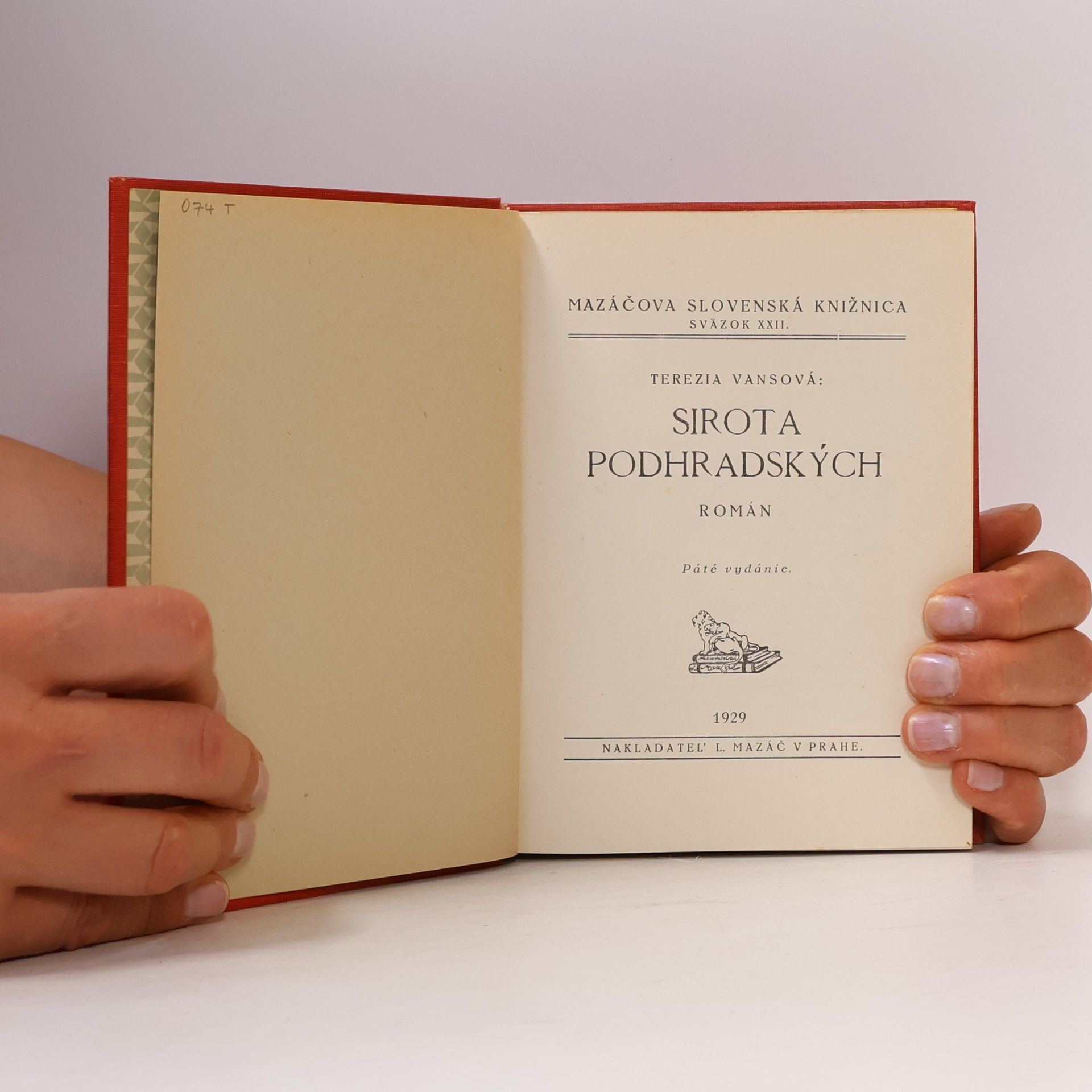 Terézia Vansová Sirota Podhradských