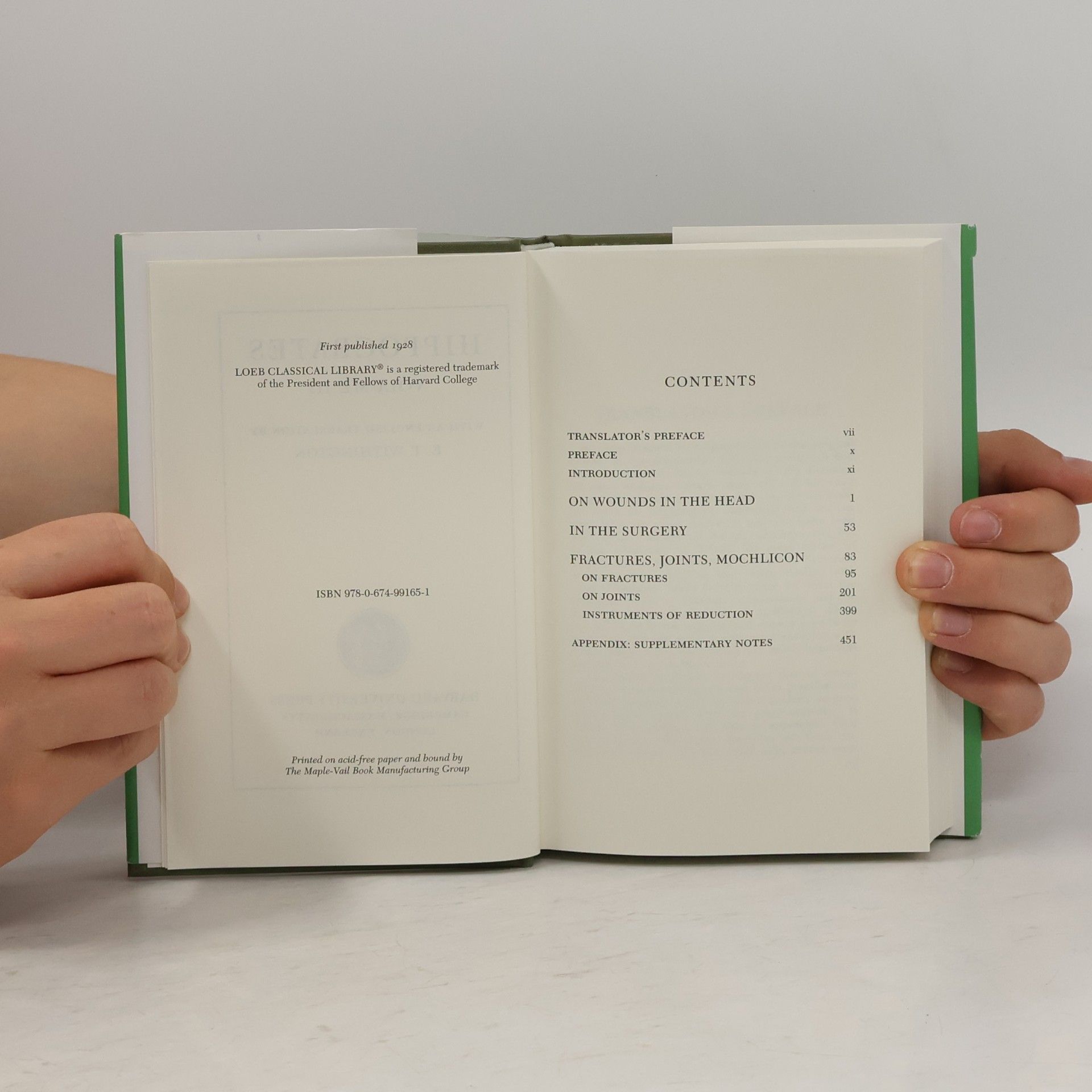 Hippokratés Loeb Classical Library: Hippocrates 3