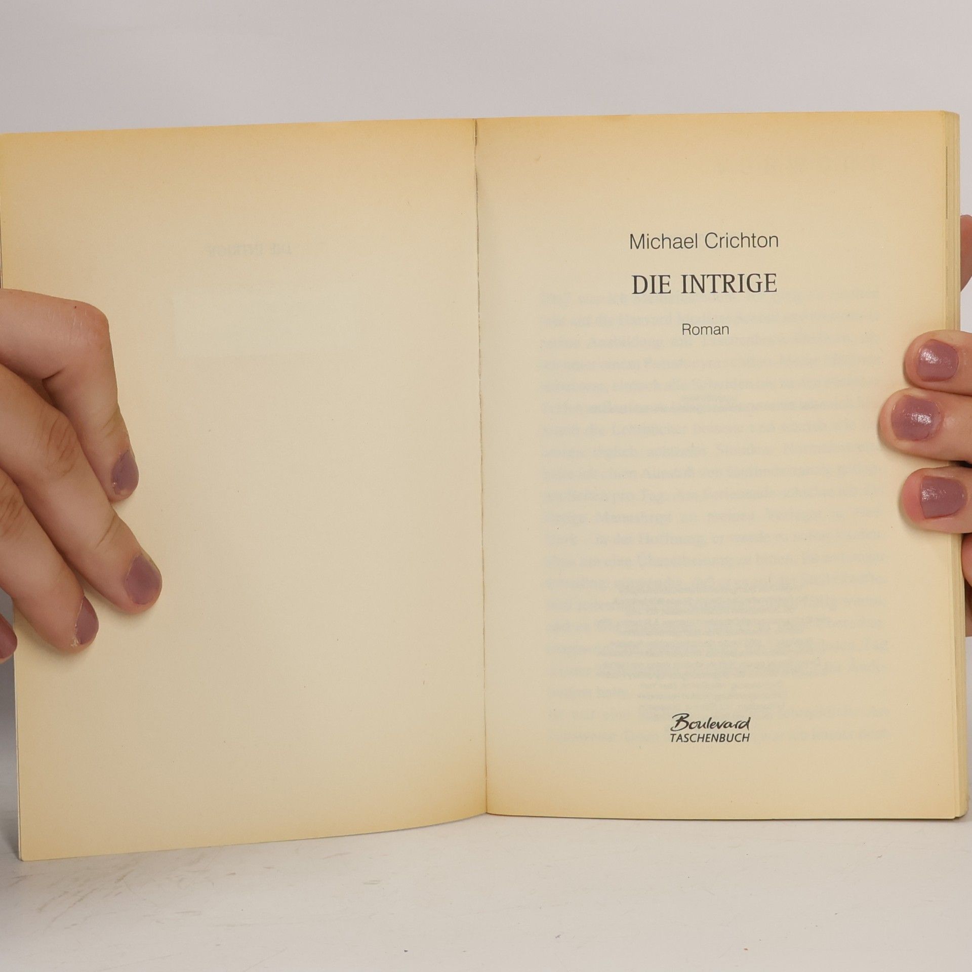Michael Crichton Die Intrige