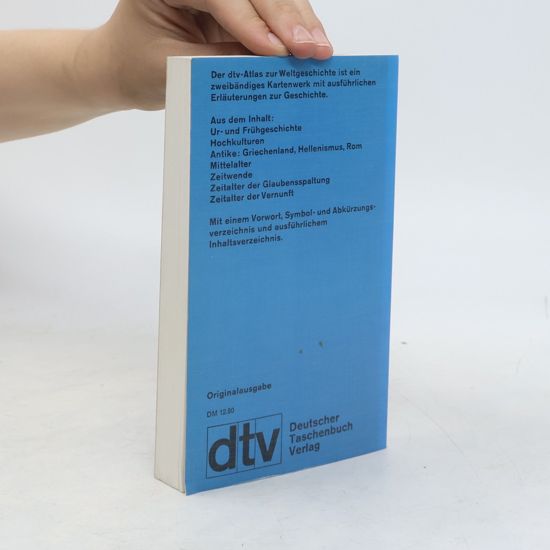 Hermann Kinder dtv-Atlas Weltgeschicht 1, Von den Anfängen bis zur Französischen Revolution