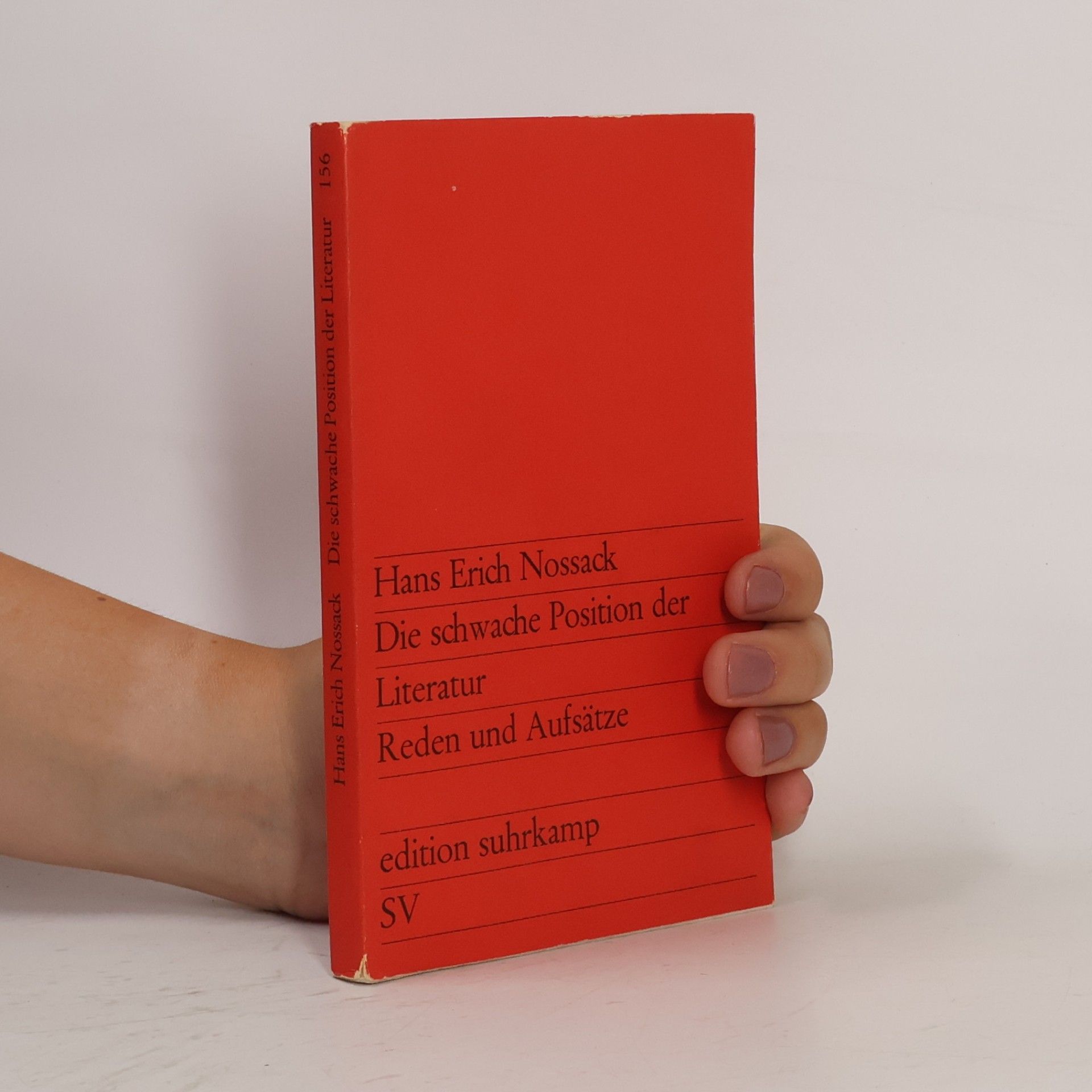 Nossack Hans Erich Die schwache Position der Literatur