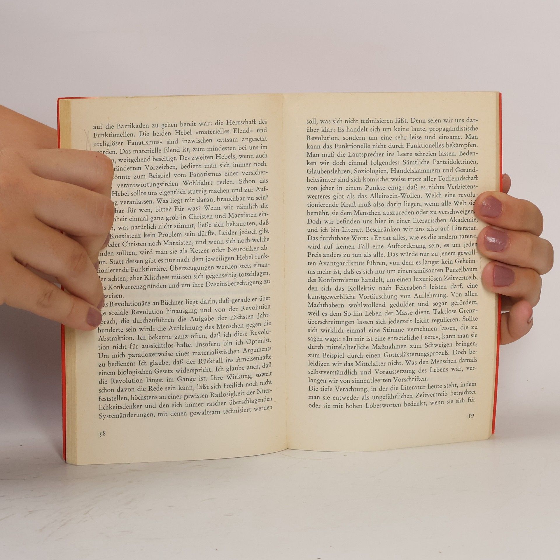 Hans Erich Nossack Die schwache Position der Literatur