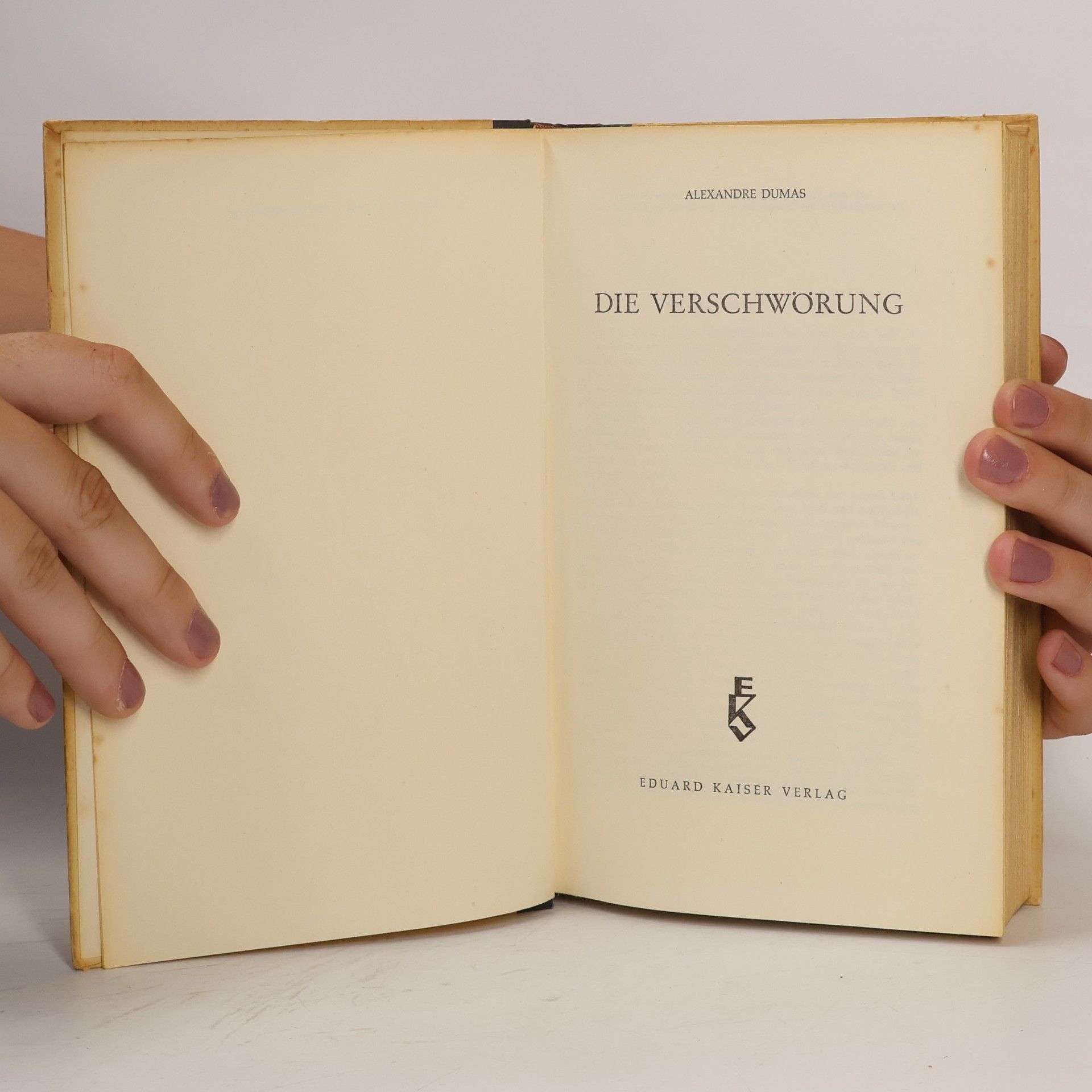 Alexandre Dumas der Ältere Die Verschwörung
