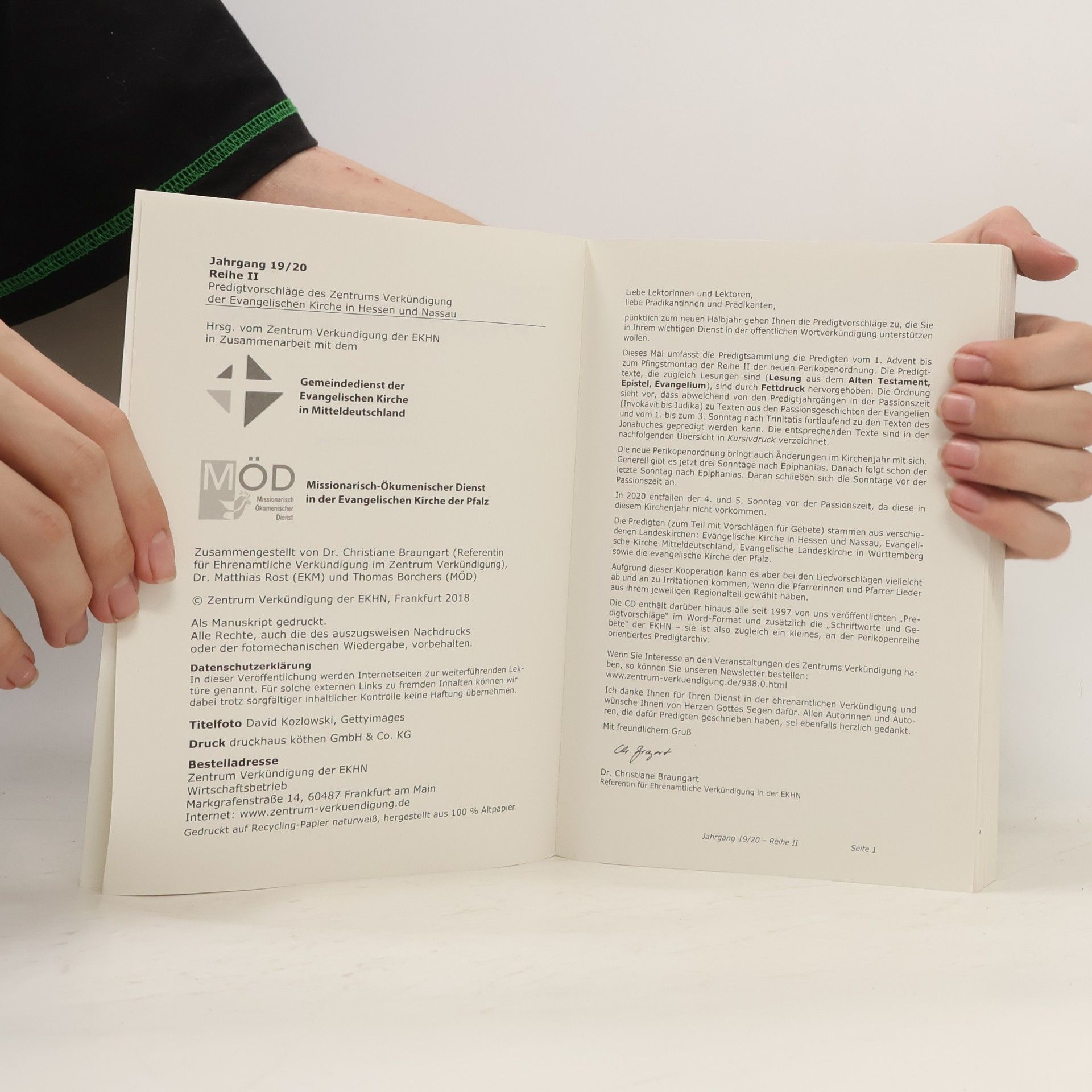 Autorenkollektiv Predigtvorschläge. Jahrgang 2019/20. Nr. 1-40. Reihe II