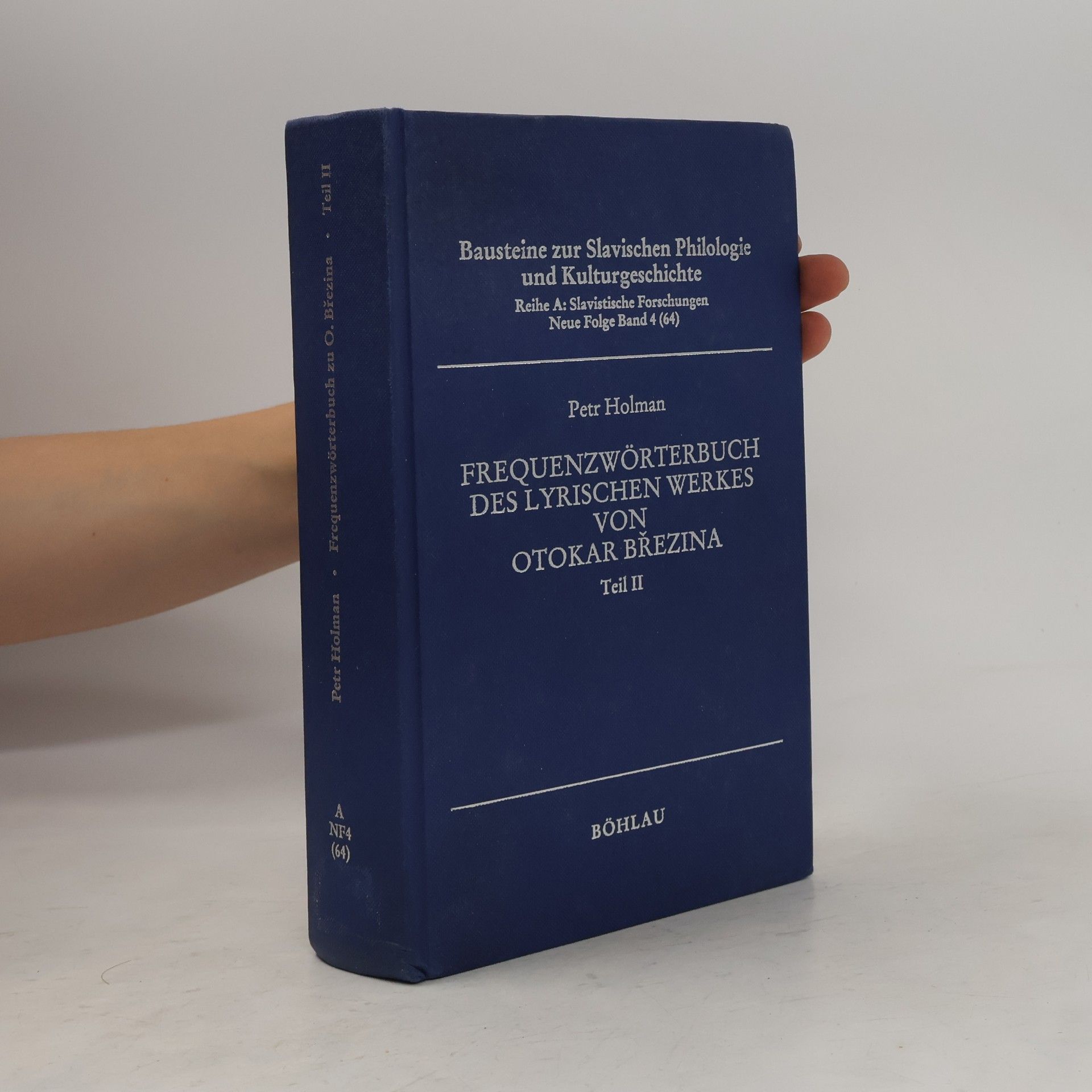 Bausteine zur Slavischen Philologie und Kulturgeschichte - 1: Frequenzwörterbuch zum lyrischen Werk von Otokar Březina
