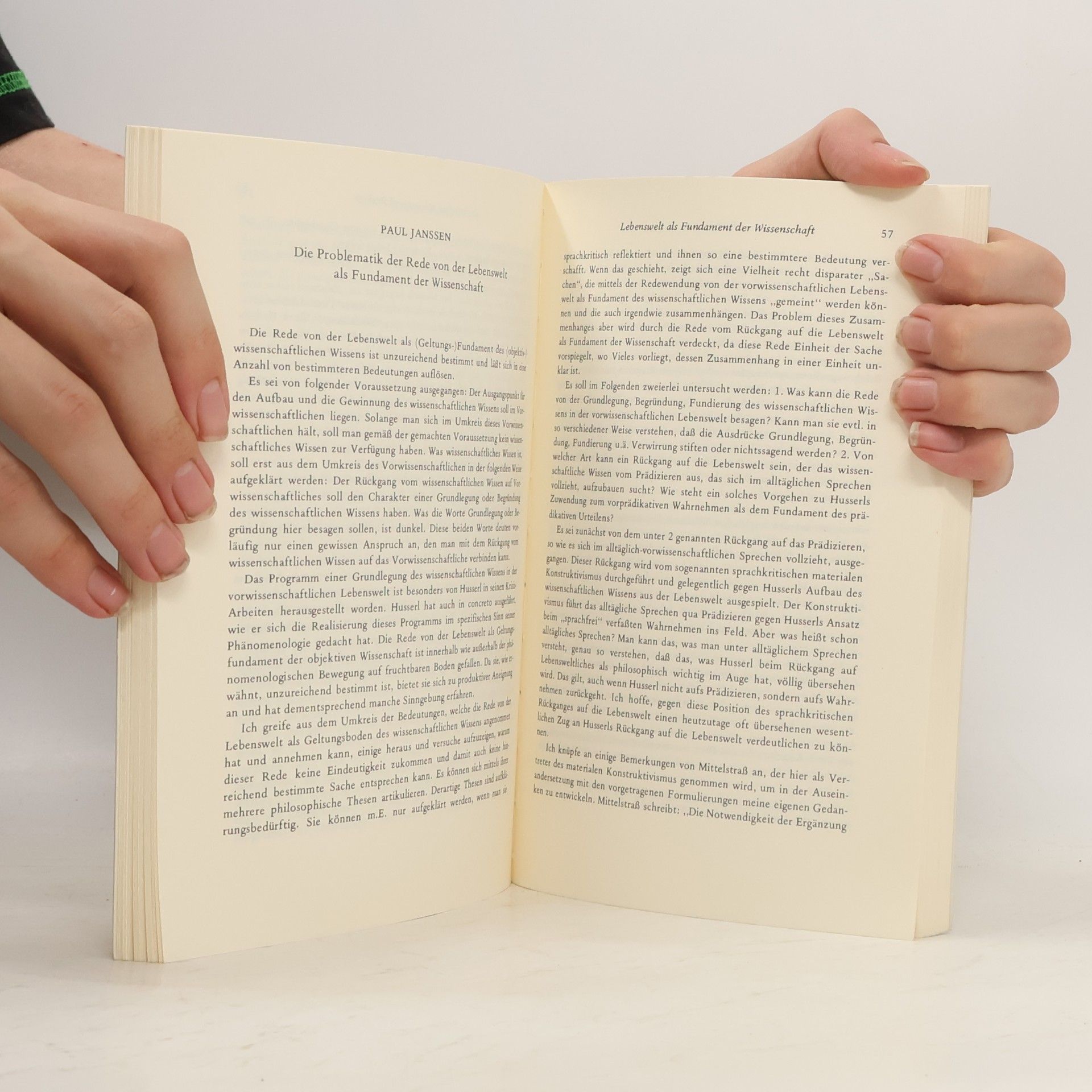 Elisabeth Ströker Lebenswelt und Wissenschaft in der Philosophie Edmund Husserls