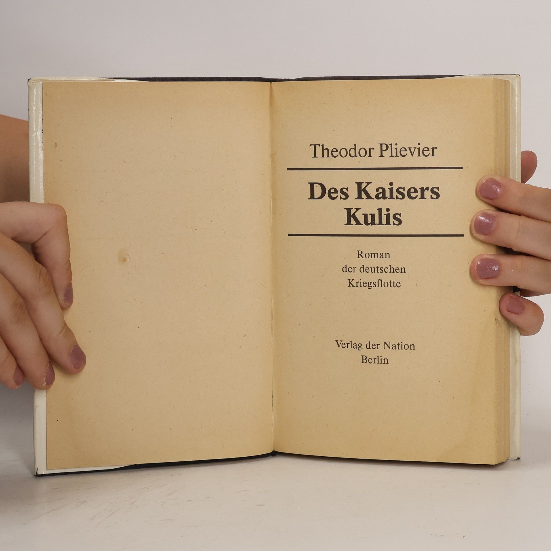 Theodor Plievier Des Kaisers Kulis