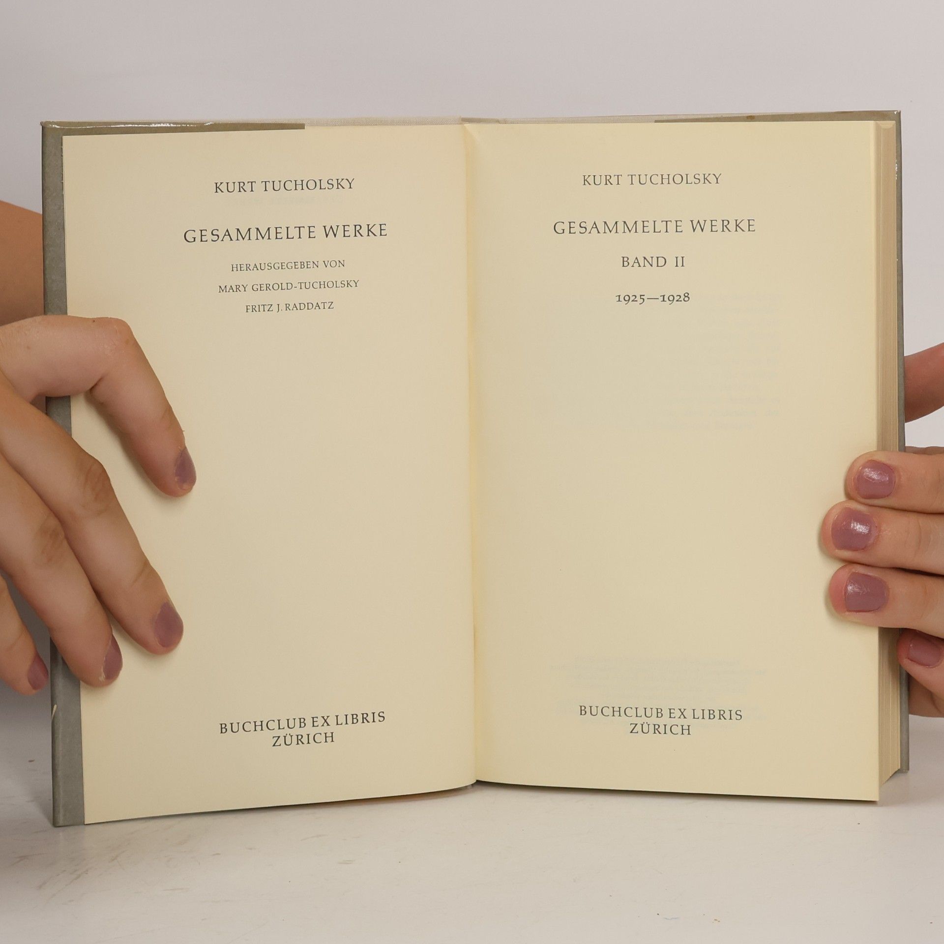 Kurt Tucholsky Gesammelte Werke II.