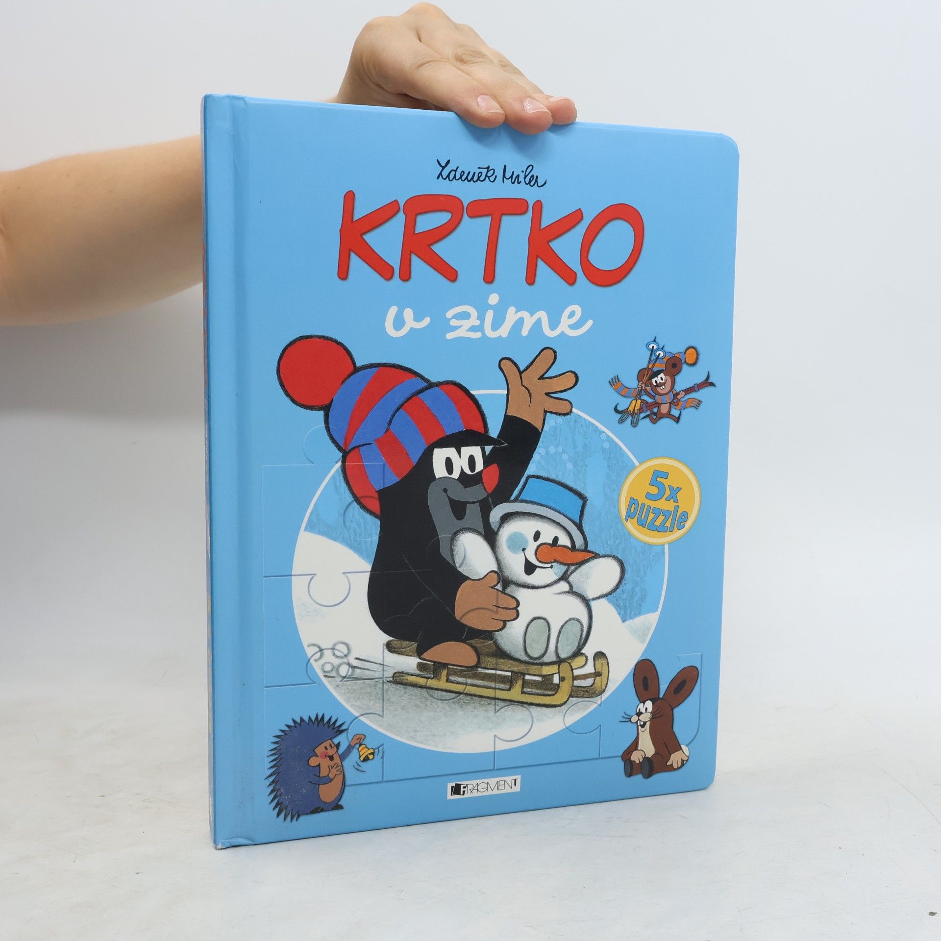 Zdeněk Miler Krtko v zime. 5x puzzle