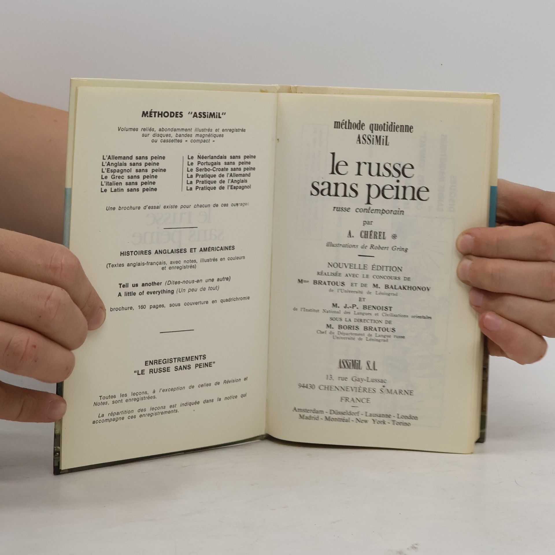 A. Chérel Le russe sans peine