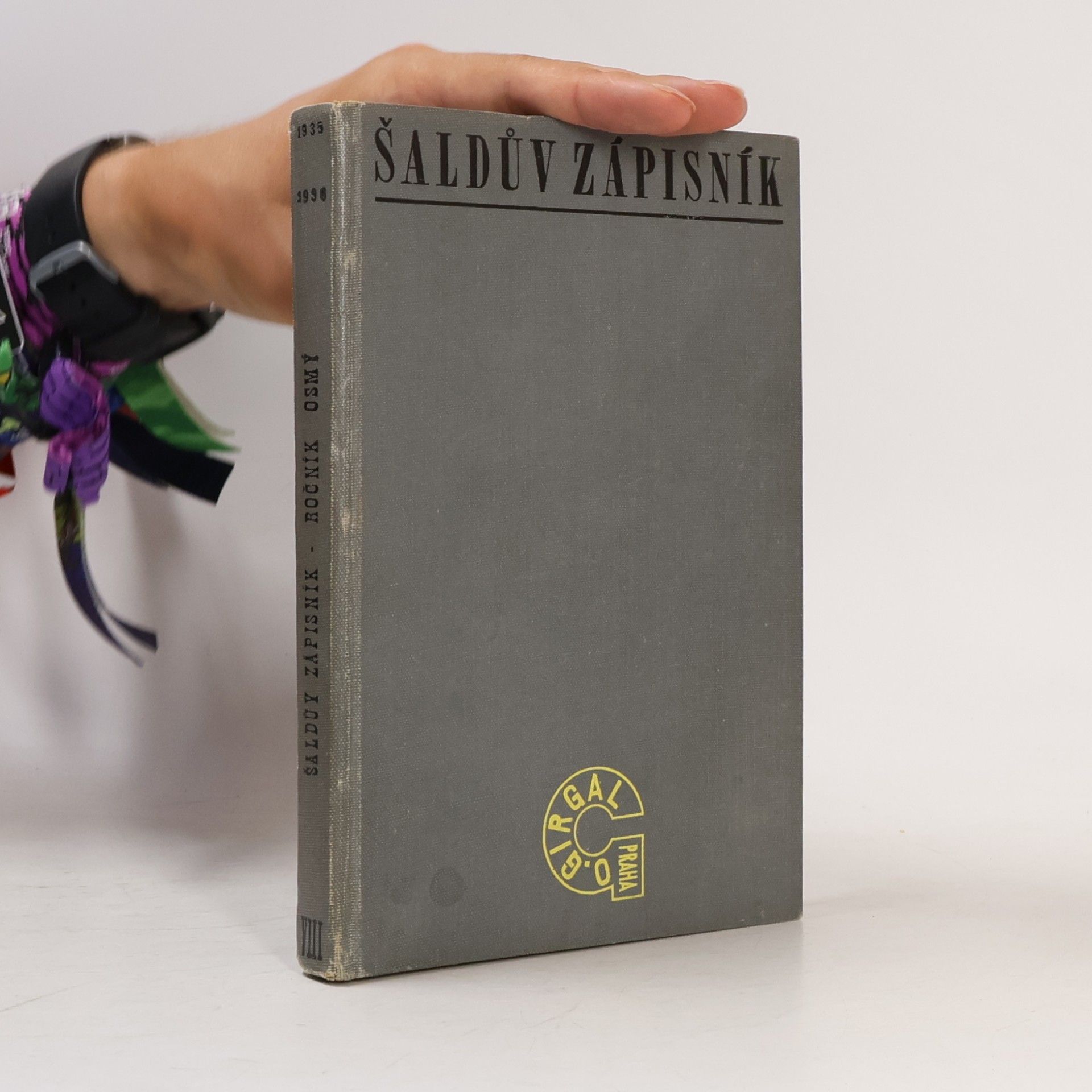 František Xaver Šalda Šaldův zápisník VIII., 1935-1936