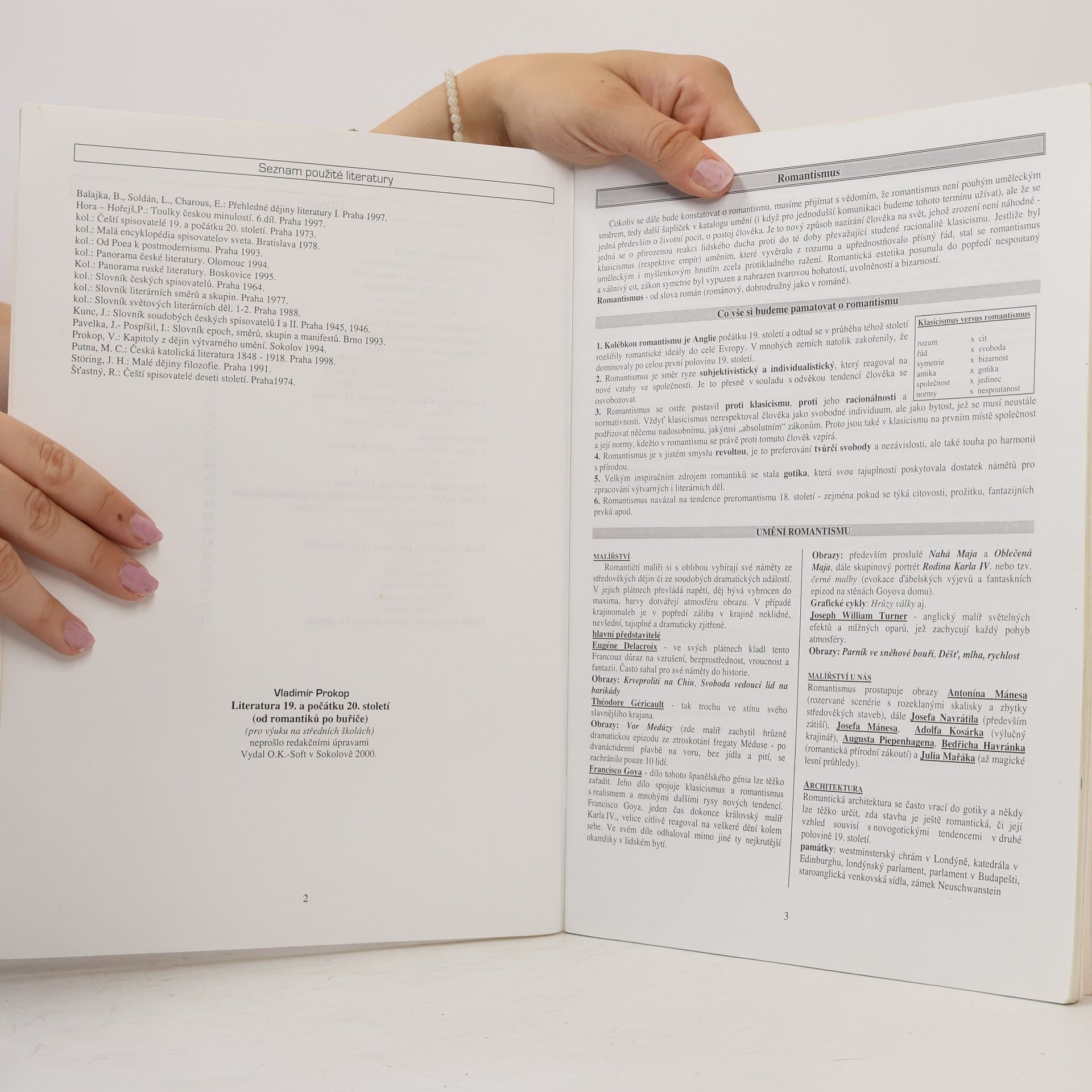 Vladimír Prokop Literatura 19. a počátku 20. století