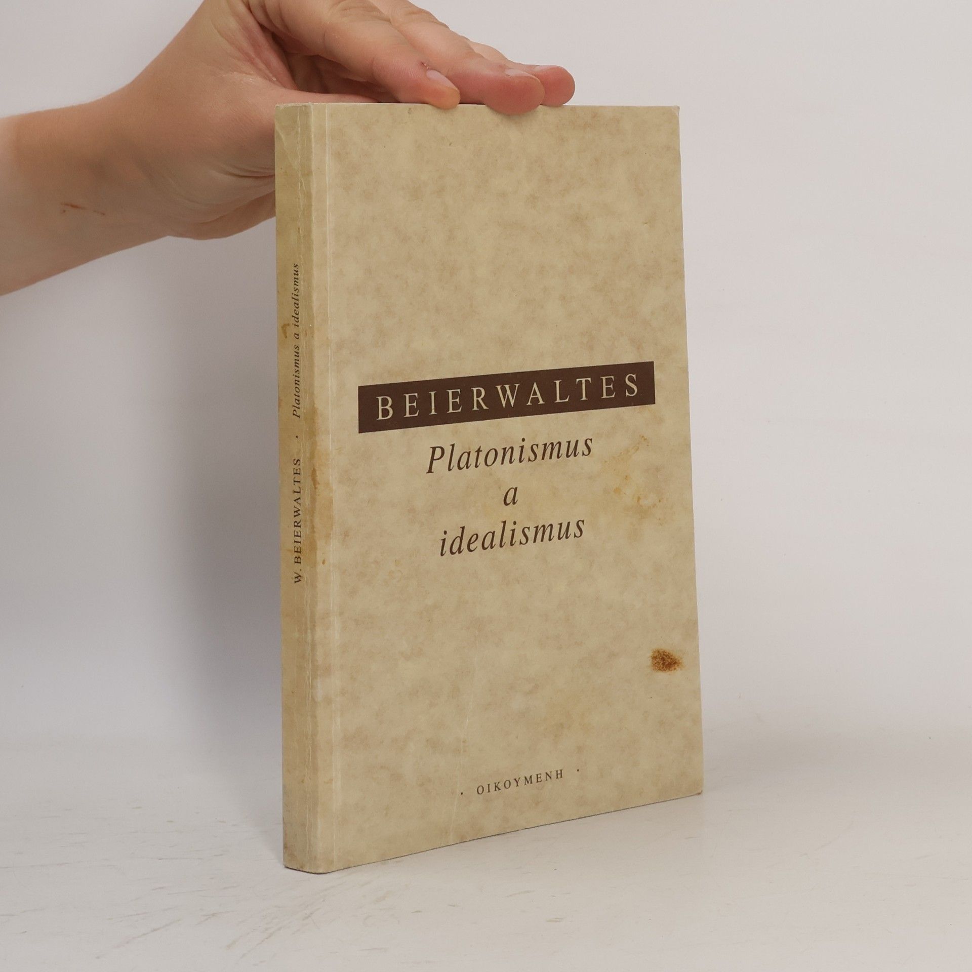 Werner Beierwaltes Platonismus a idealismus
