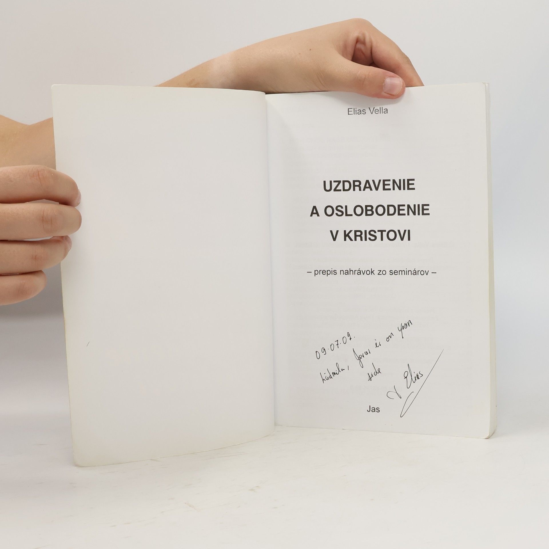 Elias Vella Uzdravenie a oslobodenie v Kristovi