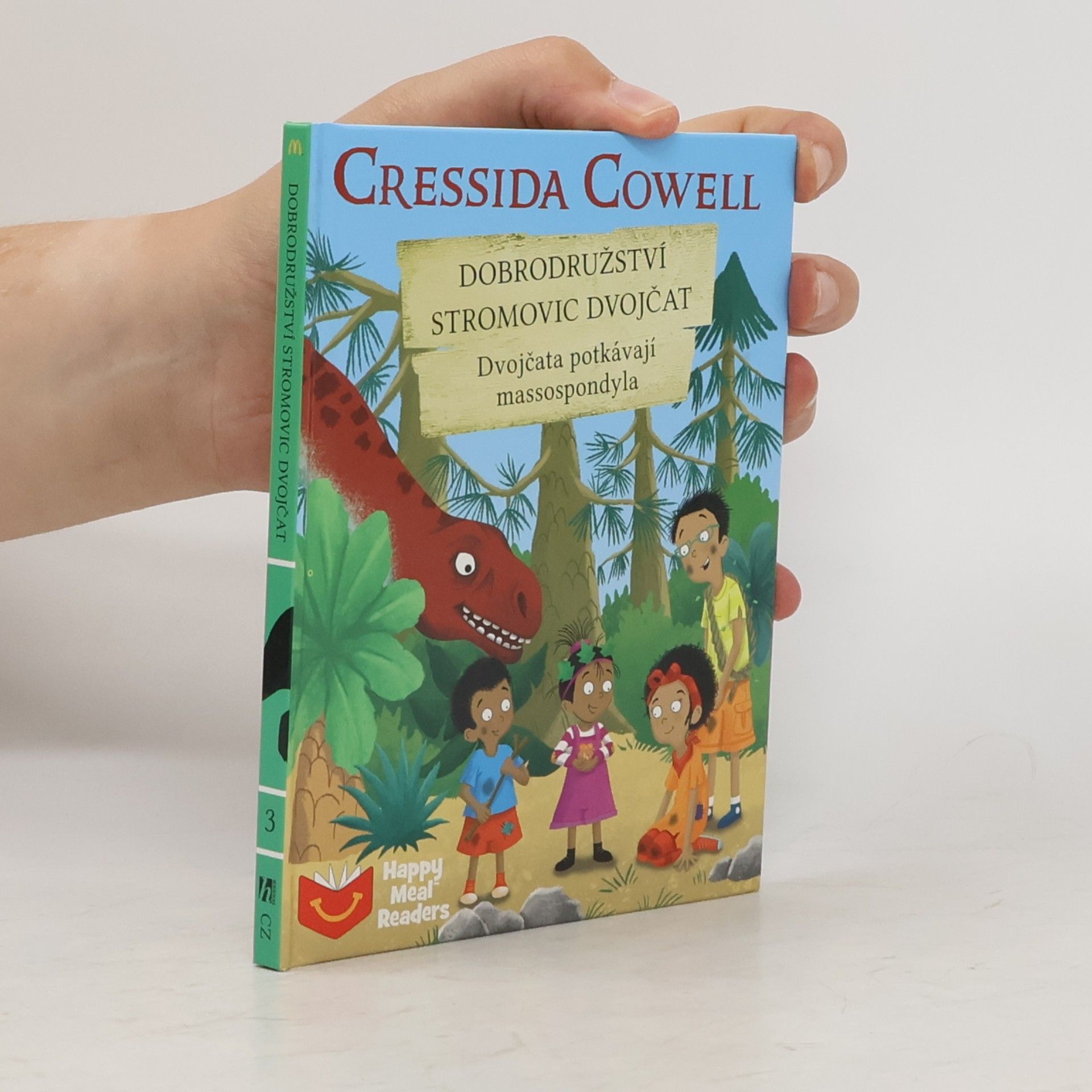 Cressida Cowell Dobrodružství stromovic dvojčat: Dvojčata potkávají massospondyla