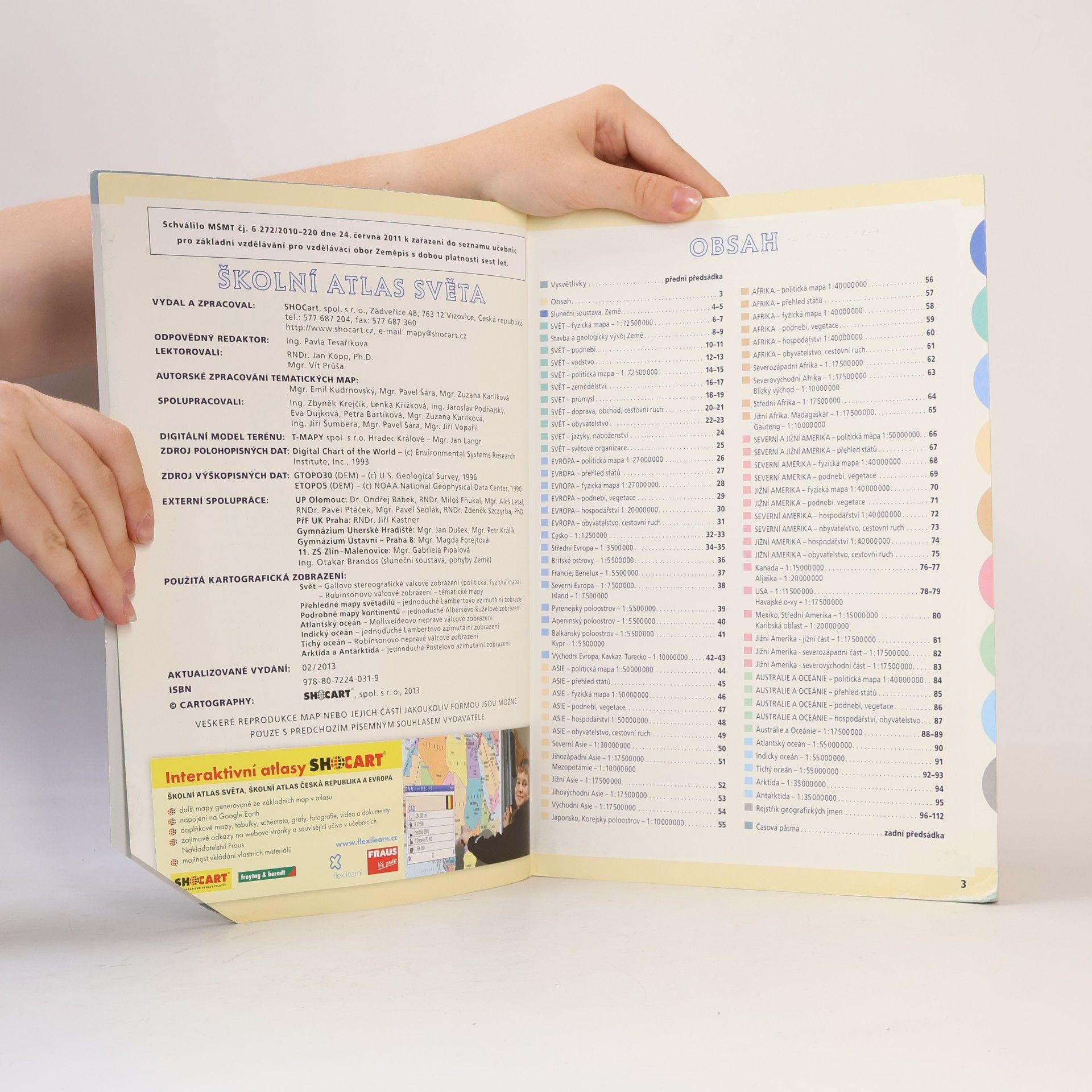 Pavla Tesaříková Školní atlas světa