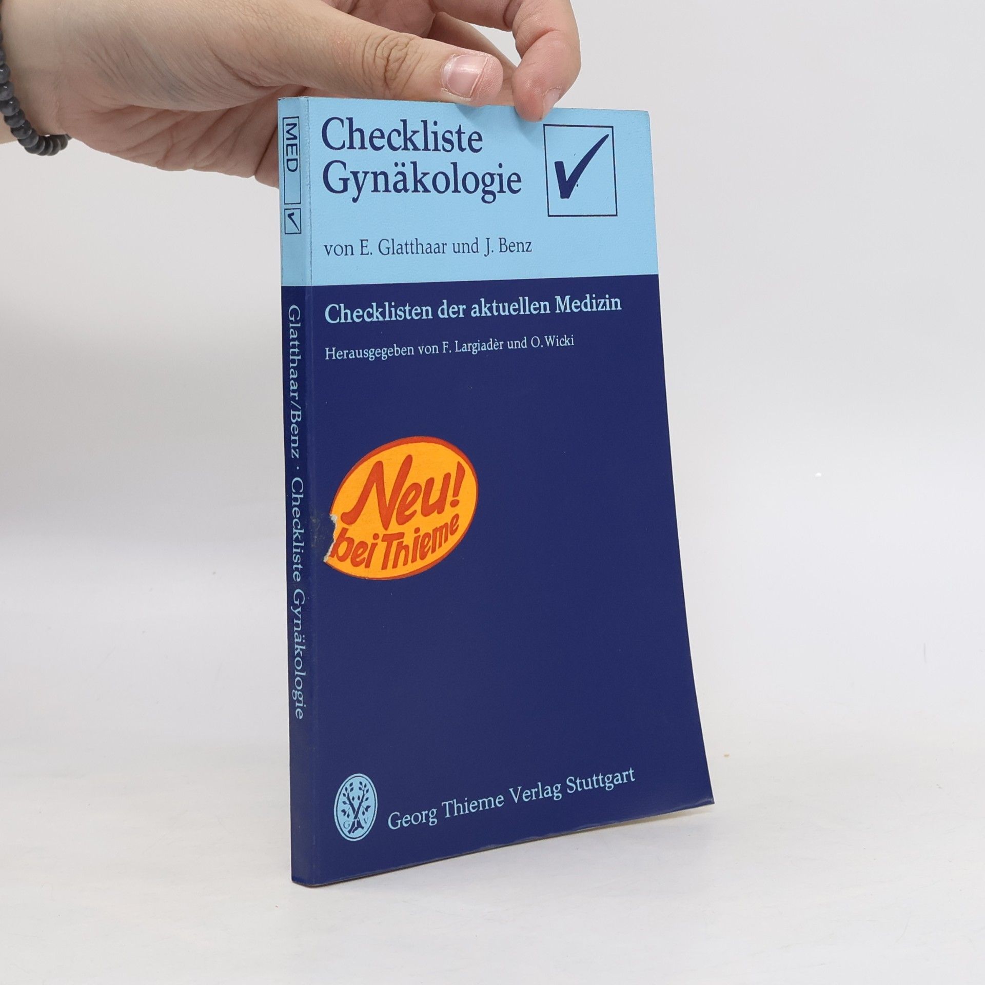 Erich Glatthaar Checkliste Gynäkologie