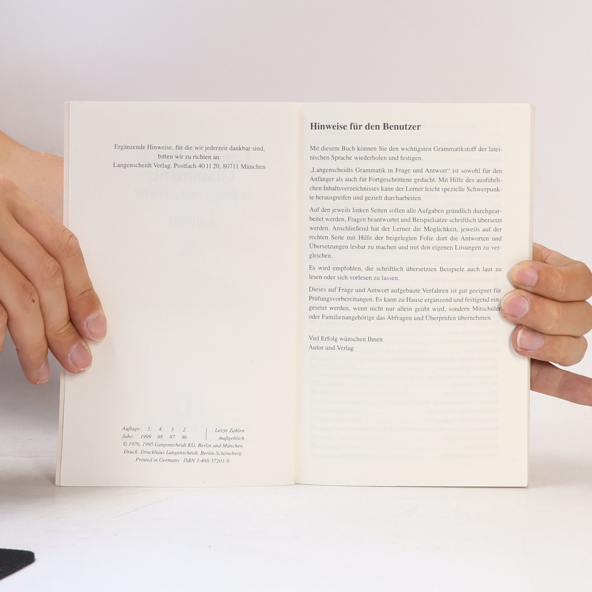 Langenscheidts Grammatik in Frage und Antwort : Latein