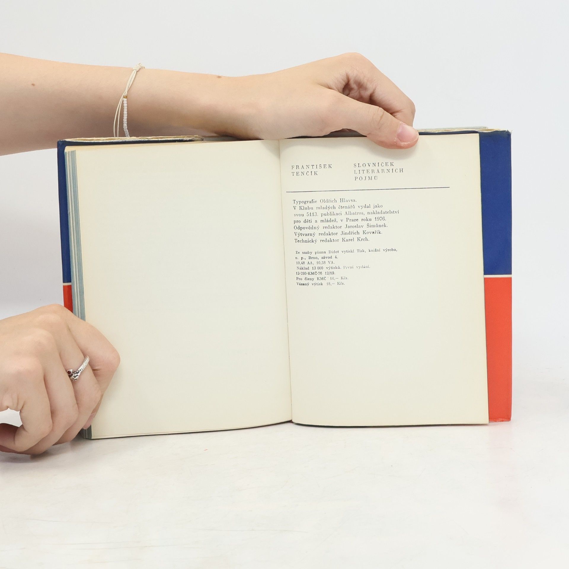 František Tenčík Slovníček literárních pojmů
