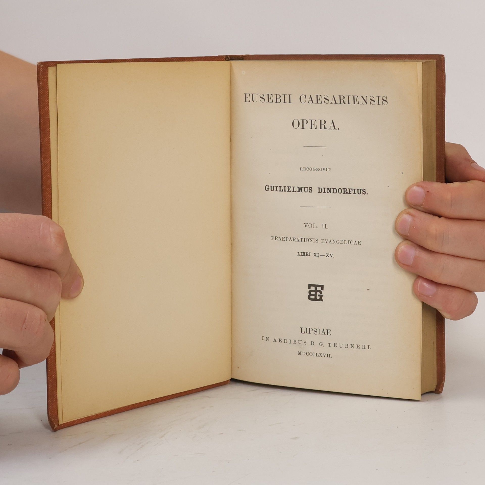 Guilielmus Dindorf Eusebii Caesariensis Opera II.