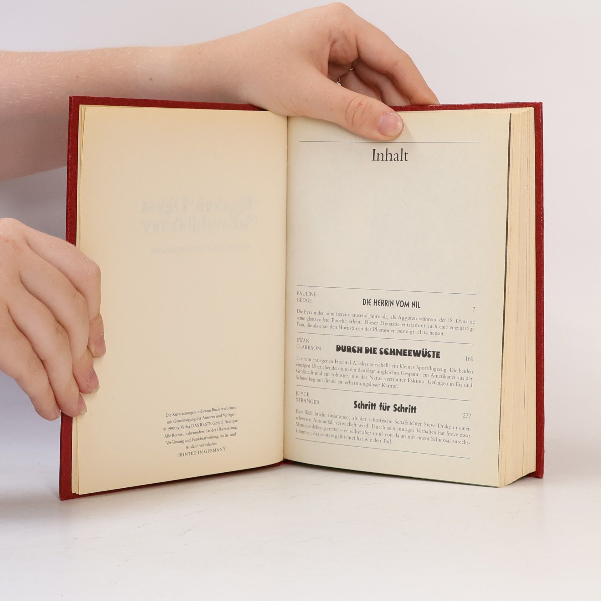Pauline Gedge Reader's Digest Auswahlbücher. Die Herrin vom Nil. Durch die Schneewüste. Schritt für Schritt