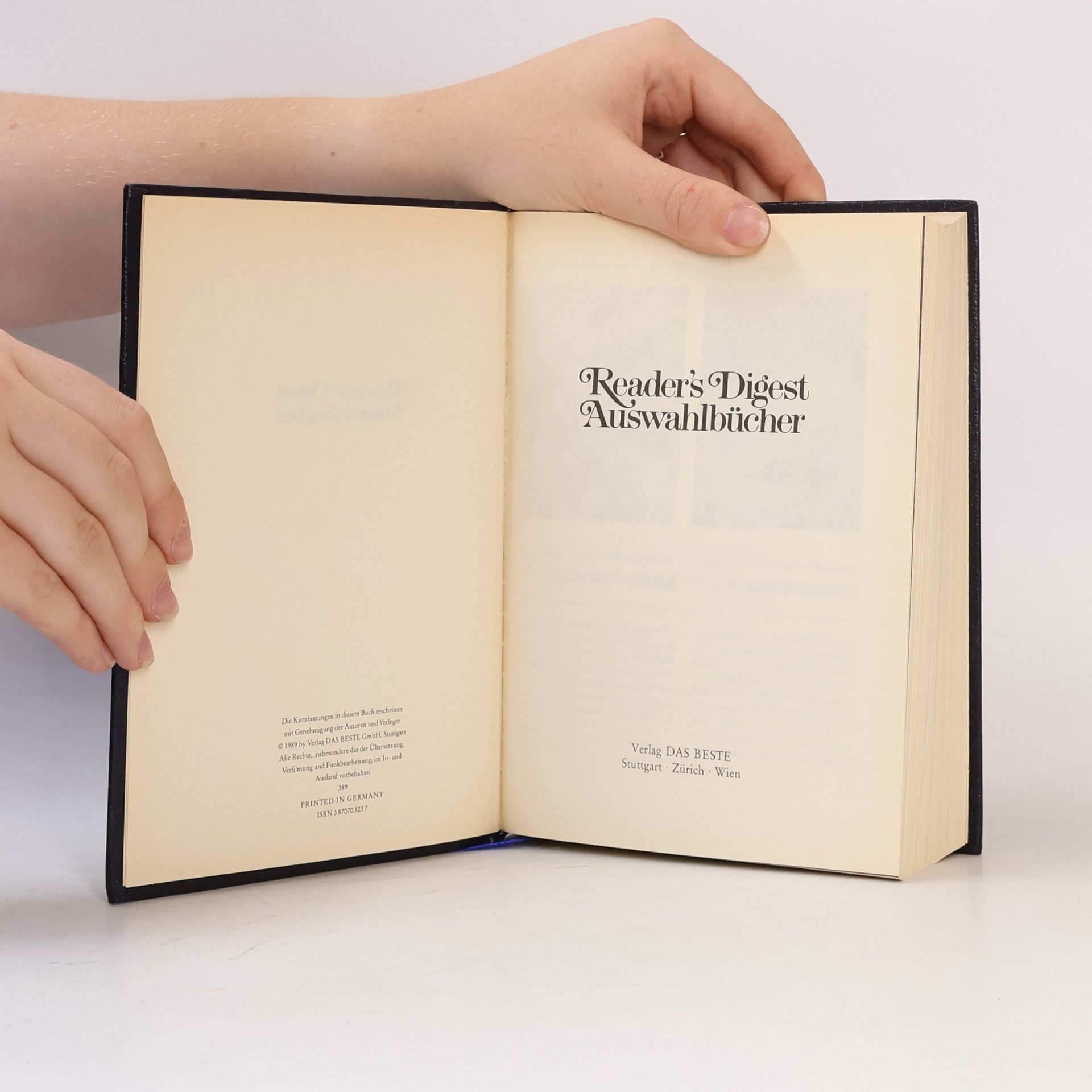 Niall Williams Reader's Digest Auswahlbücher: Der Commodore, Kein Platz für Johnnie?, Fluch der Berge, Es regnet auch im Paradies