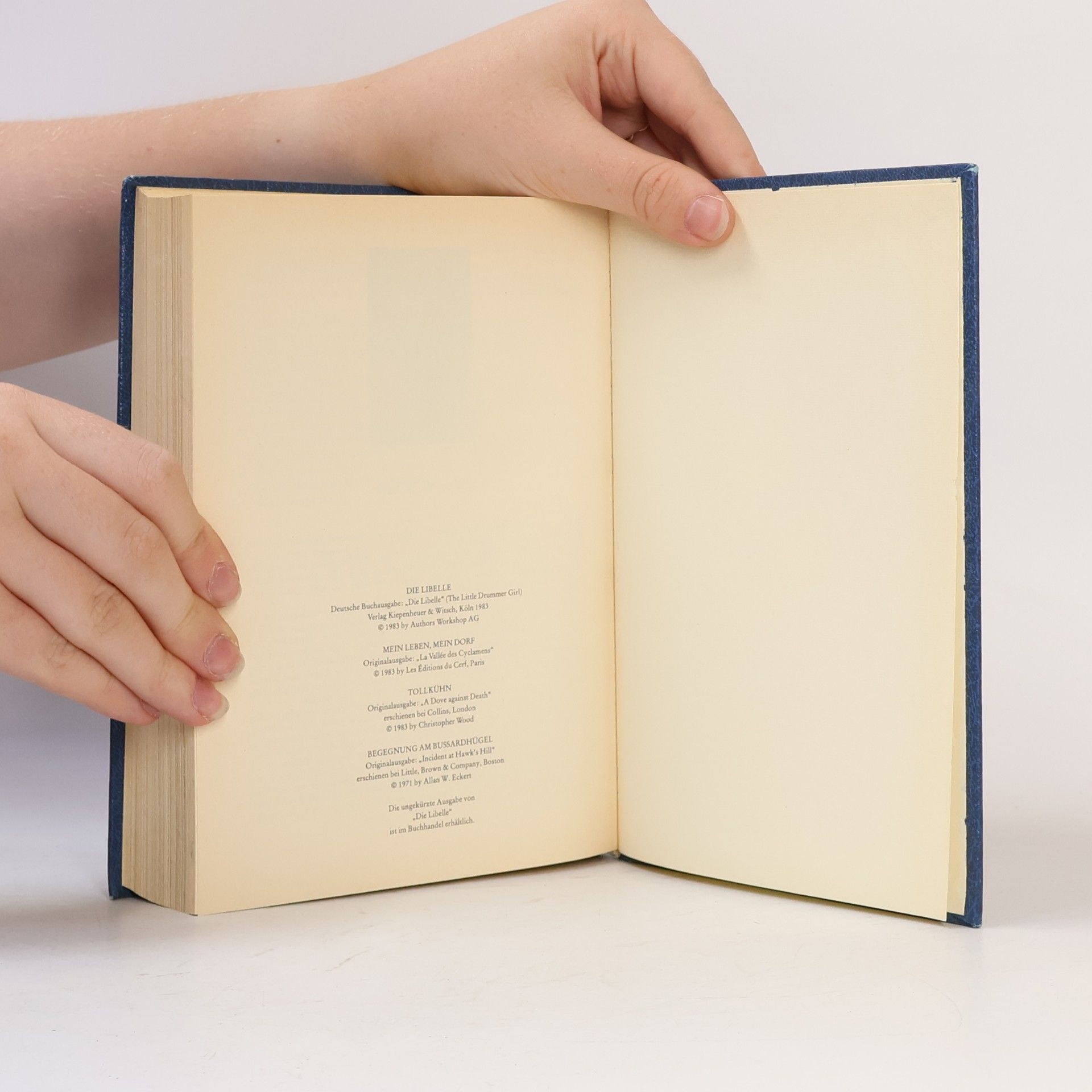 Collectif d'auteurs Reader's Digest Auswahlbücher. Die Libelle. Mein Leben, mein Dorf. Tollkühn. Begegnung am Bussardhügel