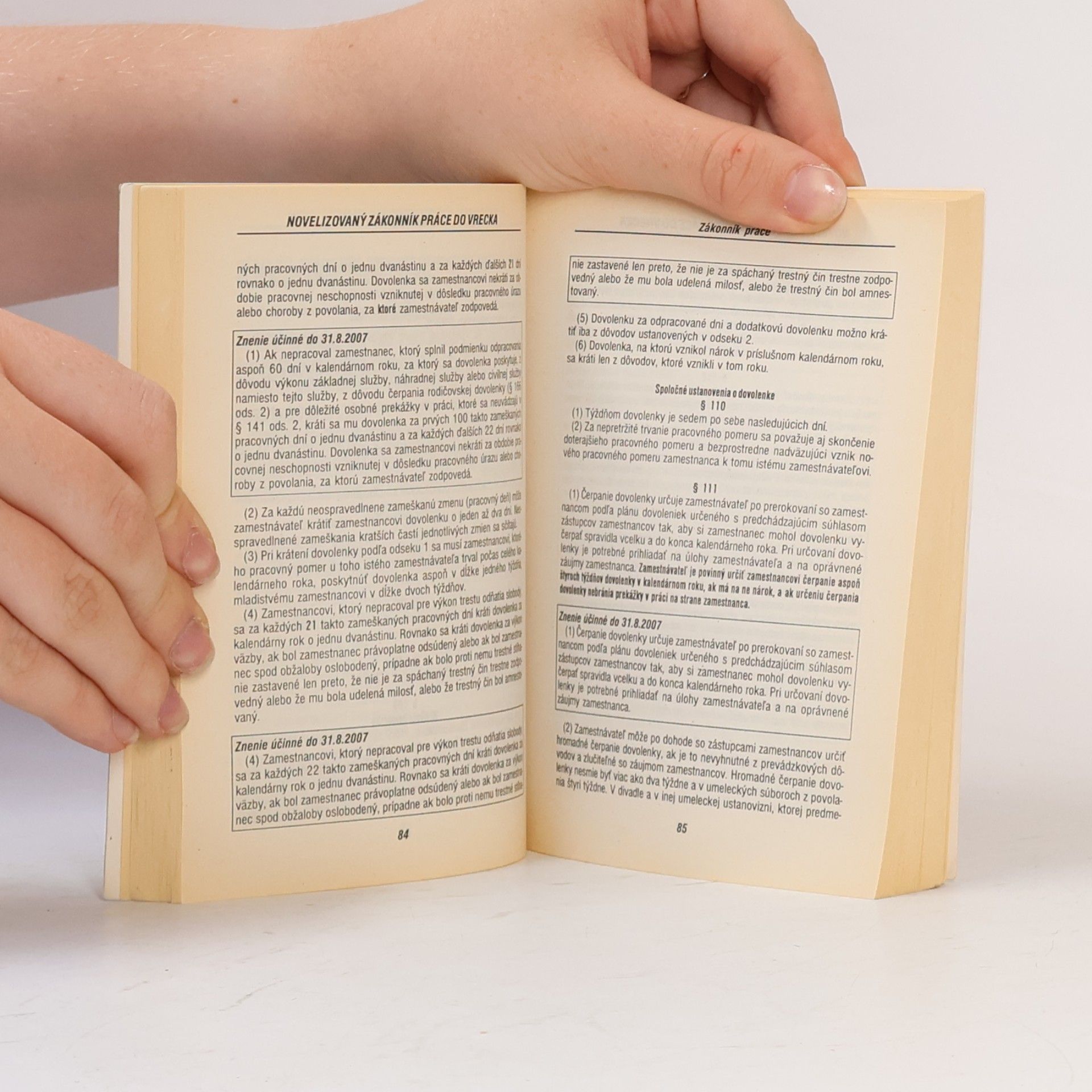 Collectif d'auteurs Novelizovaný Zákonník Práce do Vrecka