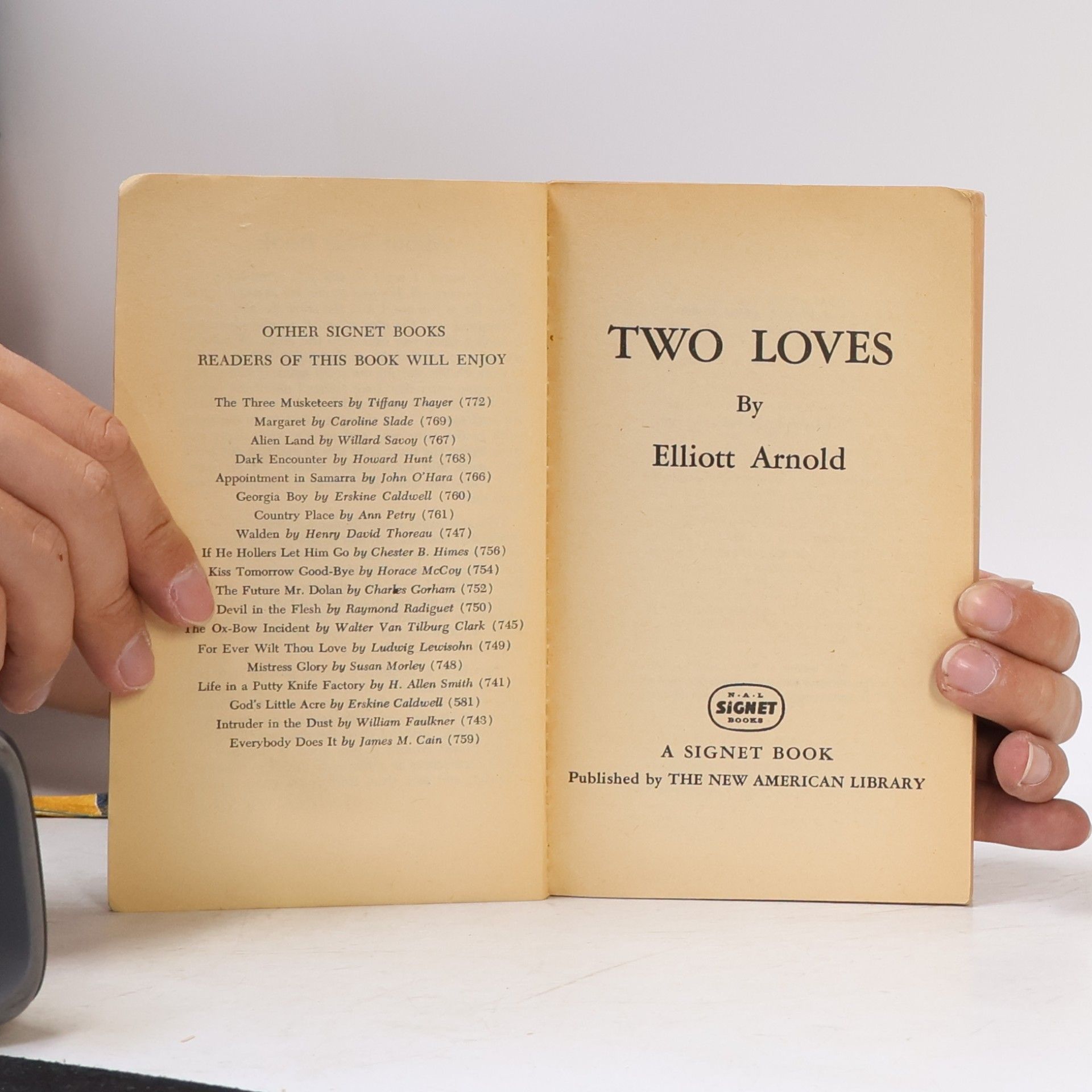 Elliott Arnold Two Loves