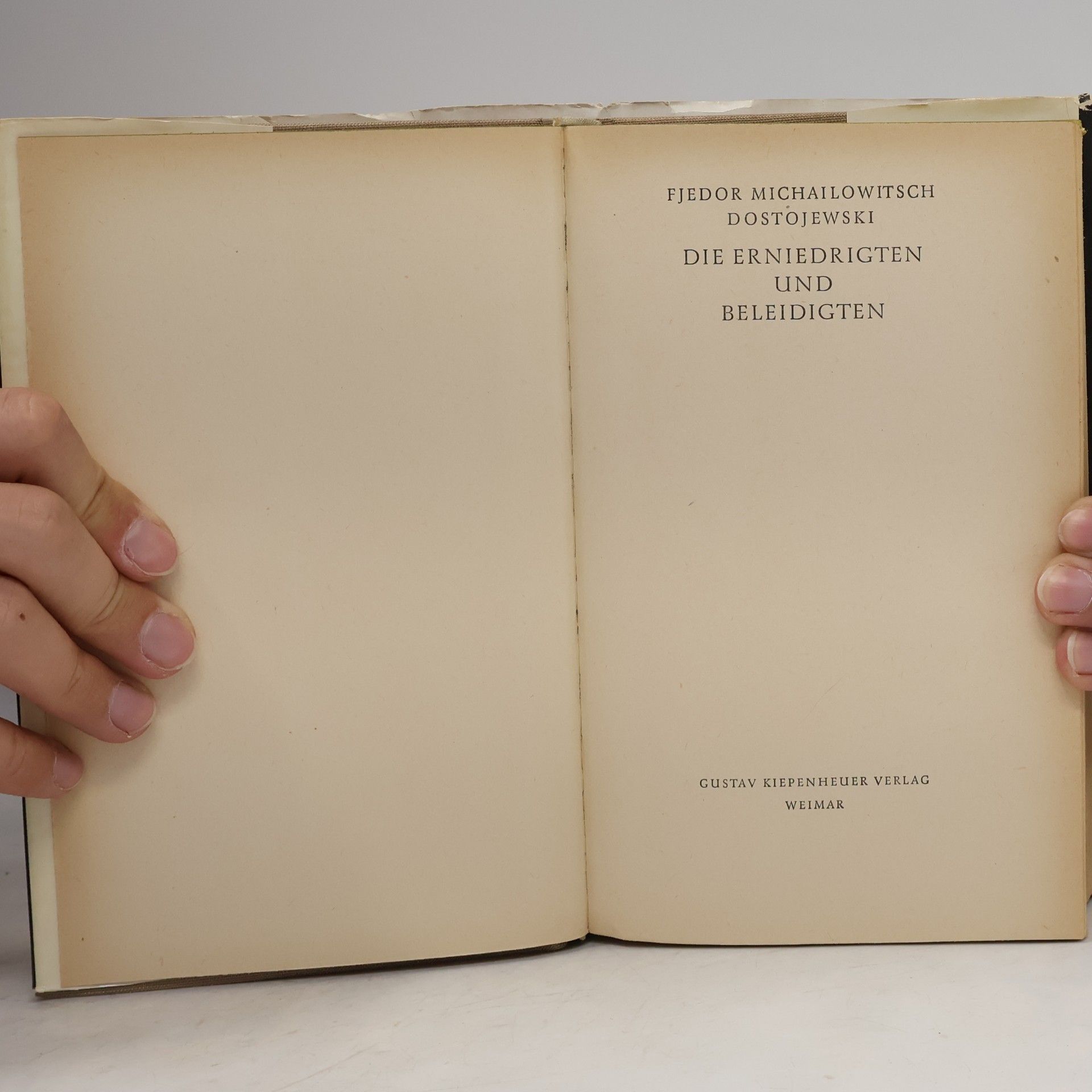 Fjodor Michailowitsch Dostojewski Die Erniedrigten und Beleidigten