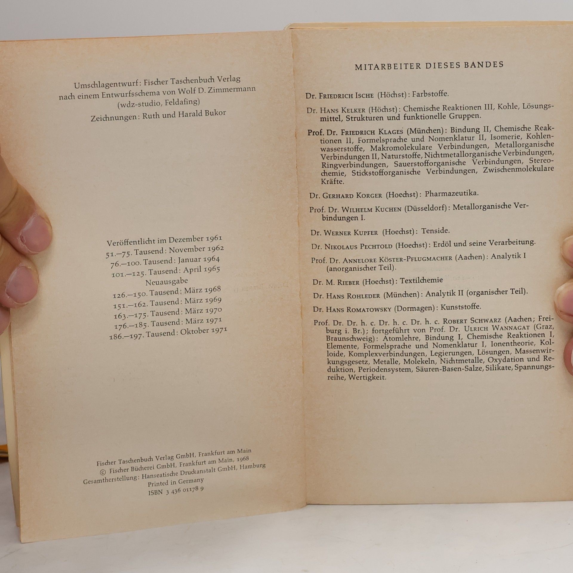 Various authors Das Fischer Lexikon 26. Chemie