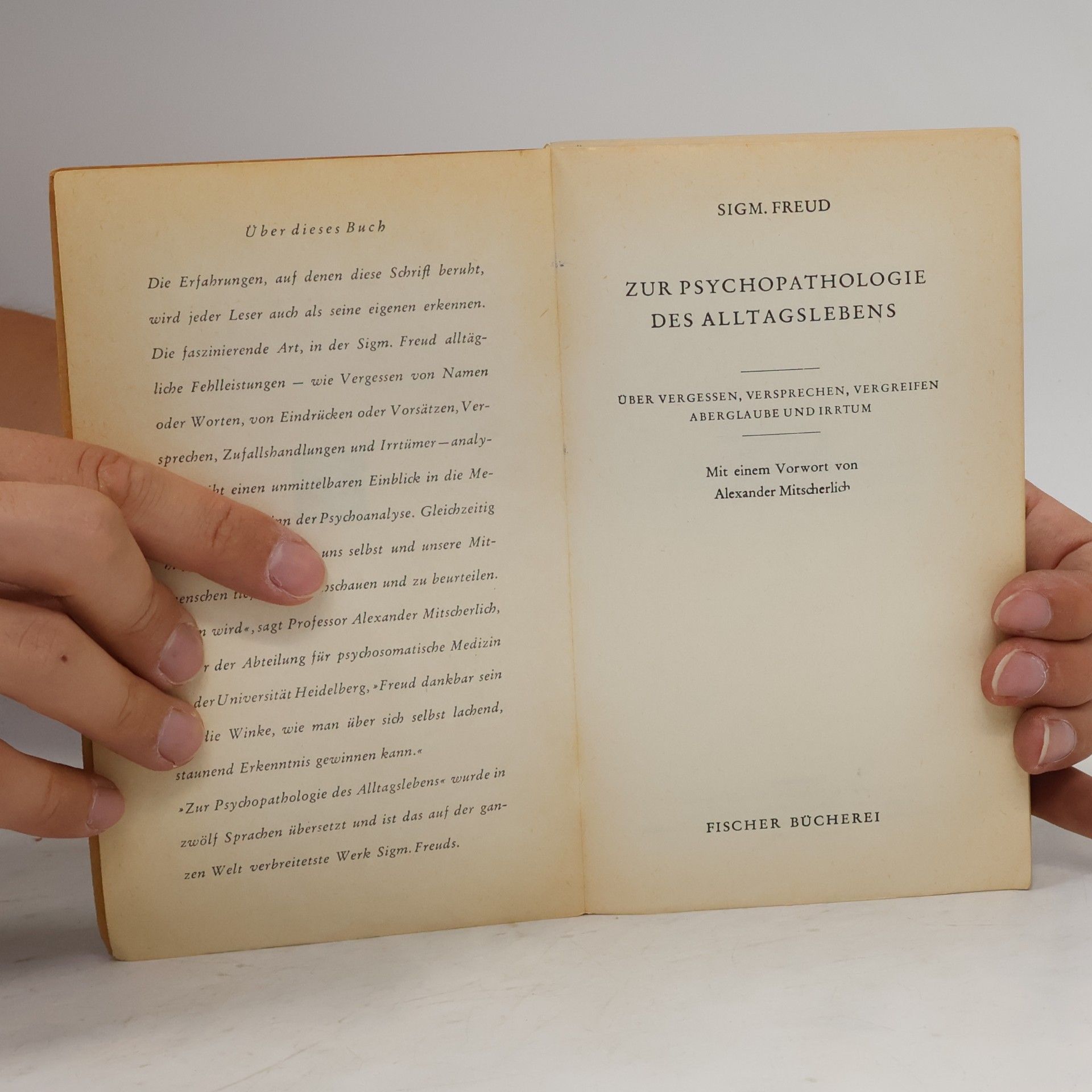Sigmund Freud Zur Psychopathologie des Alltagslebens