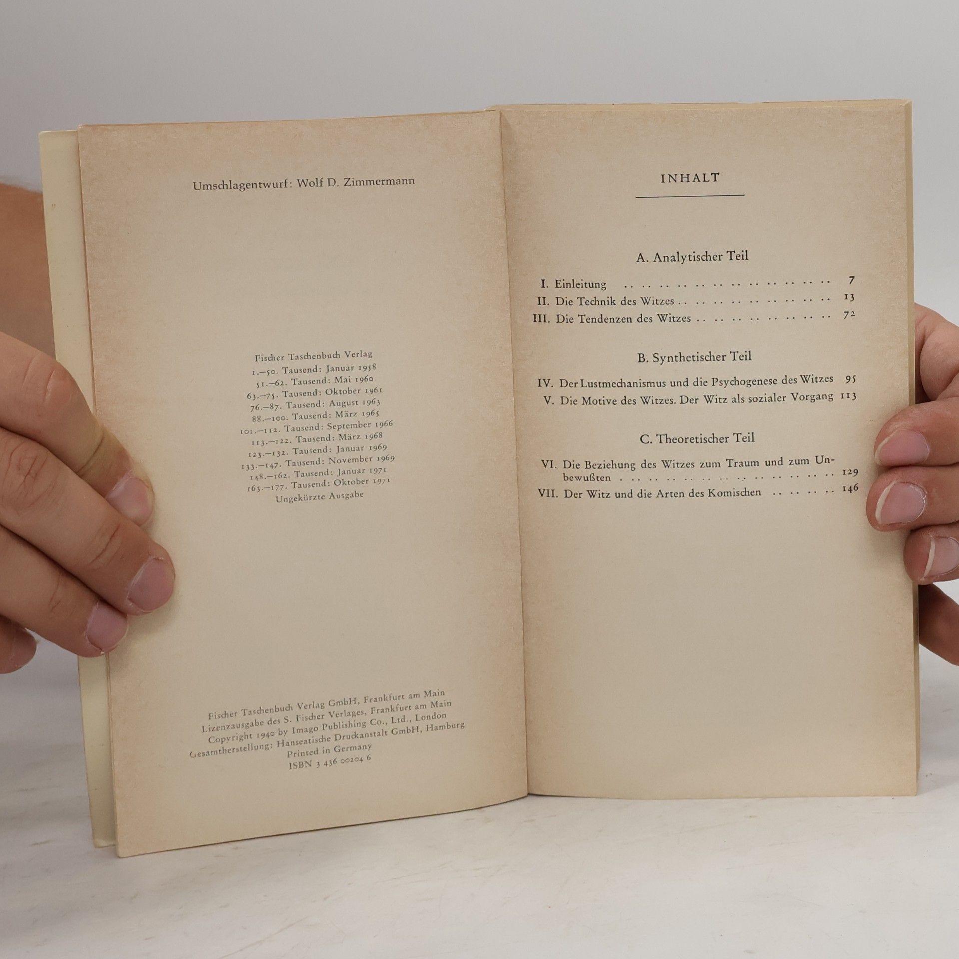 Sigmund Freud Der Witz