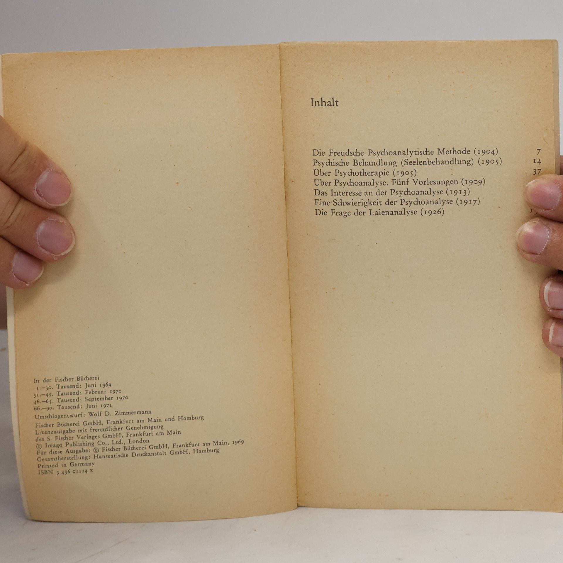 Sigmund Freud Darstellung der Psychoanalyse