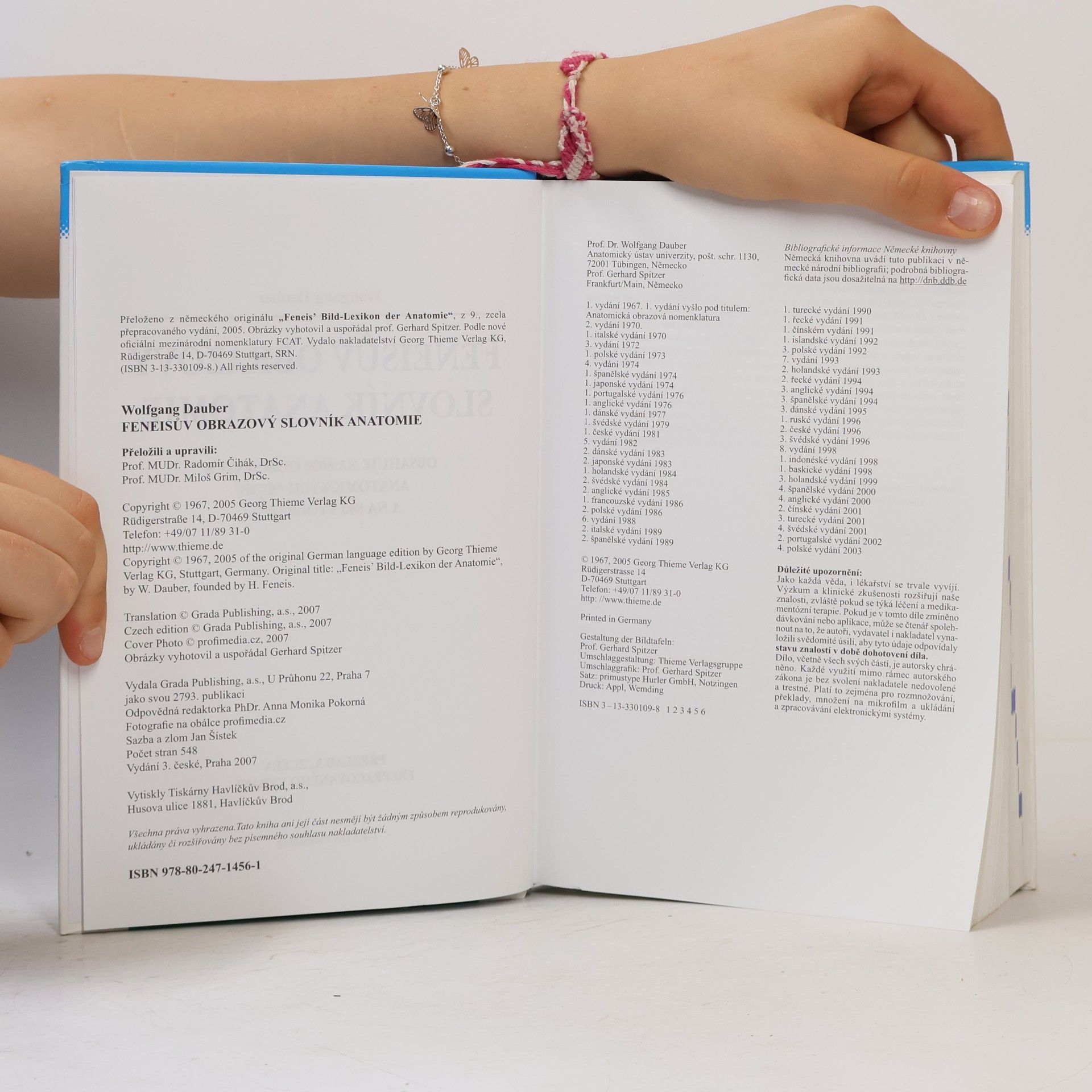 Wolfgang Dauber Feneisův obrazový slovník anatomie