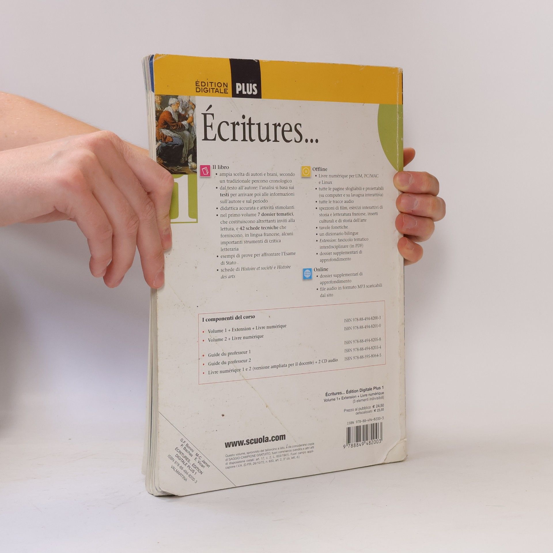 Bonini, Giuseppe F. Écritures. Anthologie litteraire en langue française. Per le Scuole superiori. Con espansione online (Vol. 1)